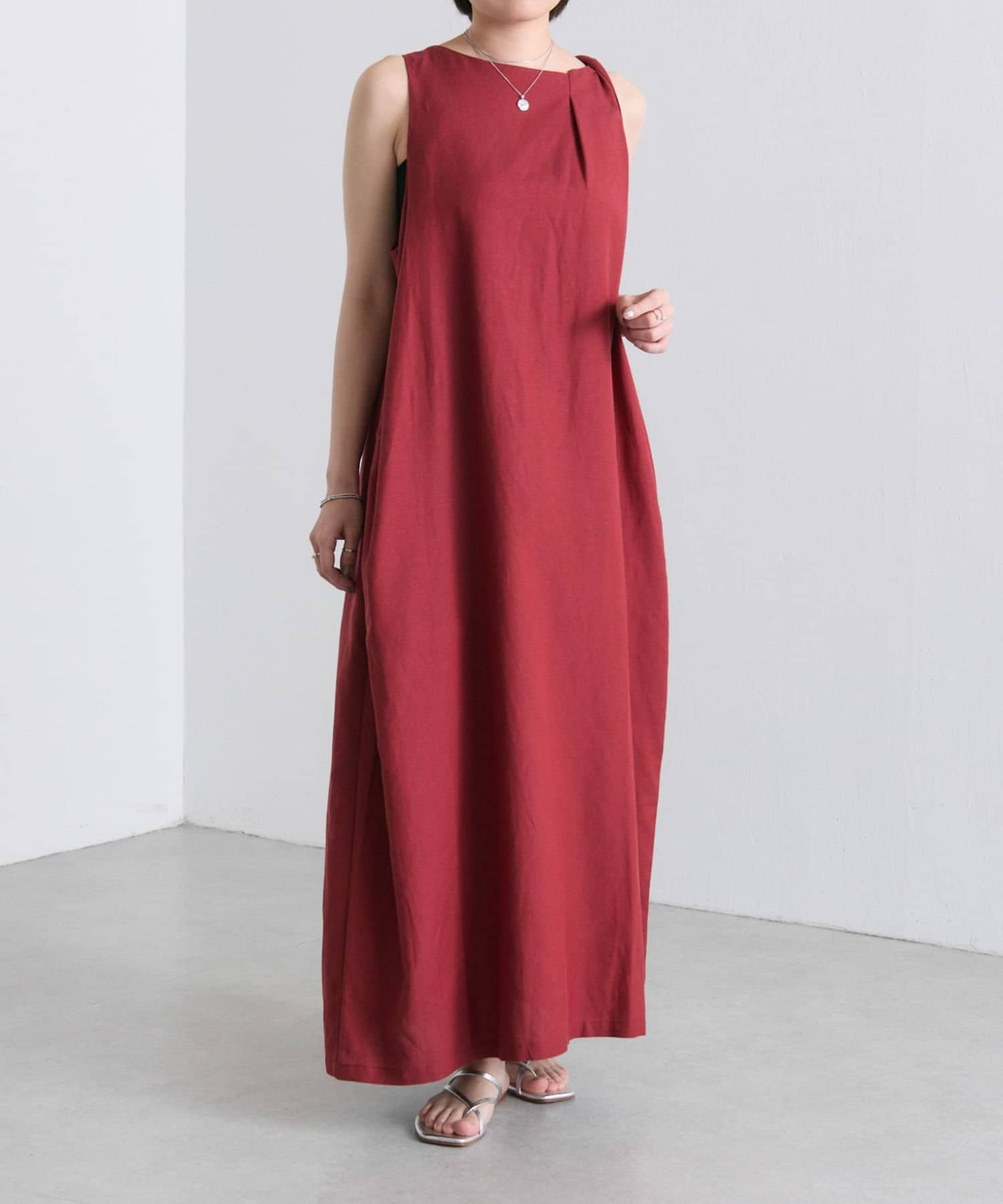 OUTLET(アウトレット) 【ear PAPILLONNER】アシメノースリワンピース