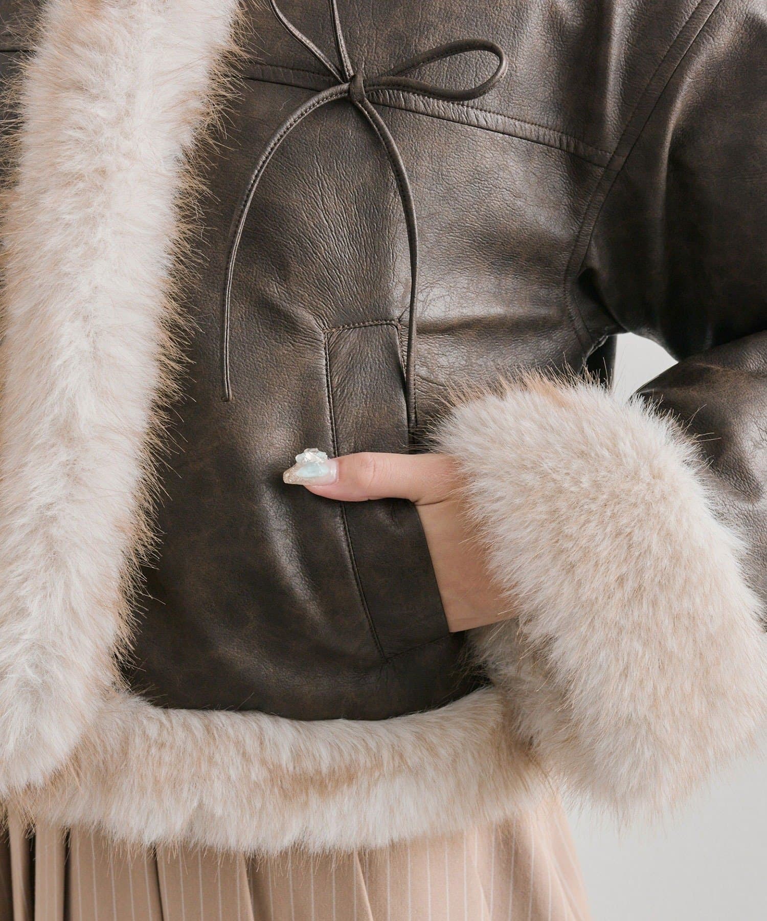 OLIVE des OLIVE(オリーブ デ オリーブ) ファームートンジャケット