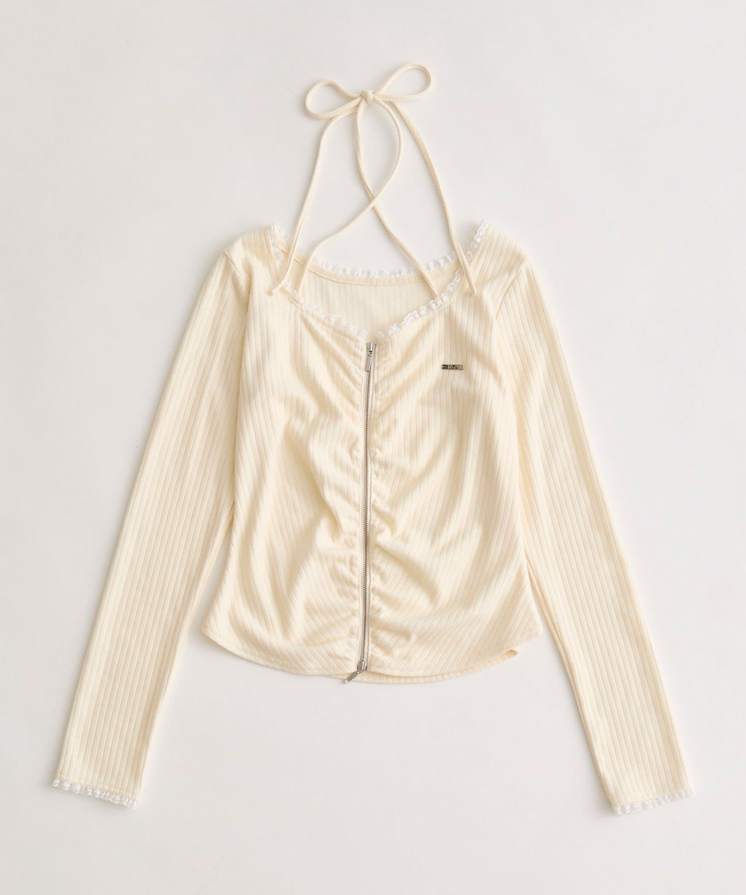 OLIVE des OLIVE(オリーブ デ オリーブ) 胸ギャザートップス