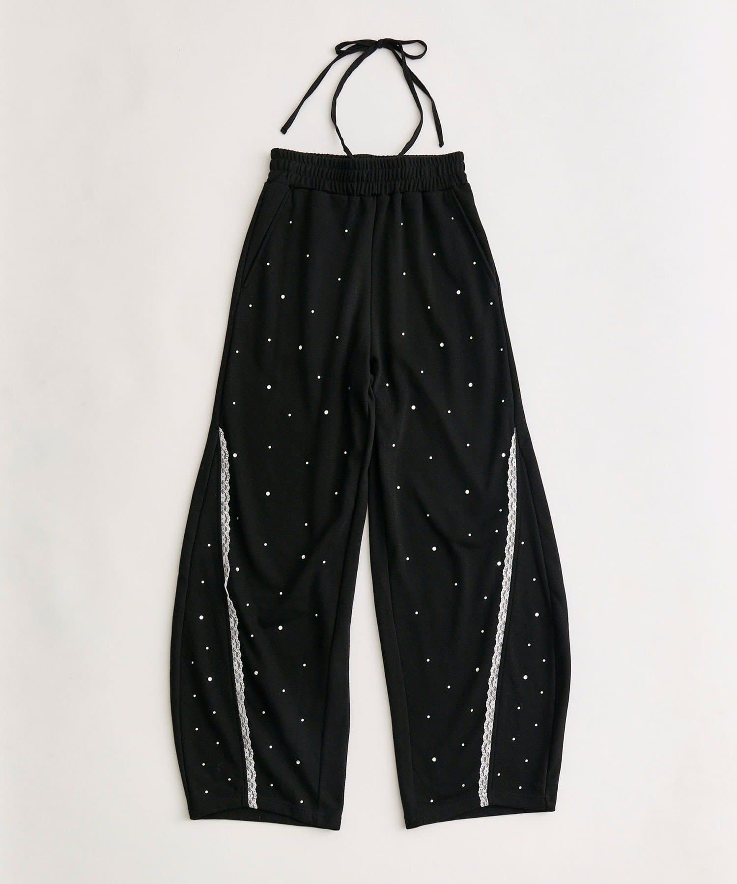 OLIVE des OLIVE(オリーブ デ オリーブ) キラキラバレルレッグパンツ