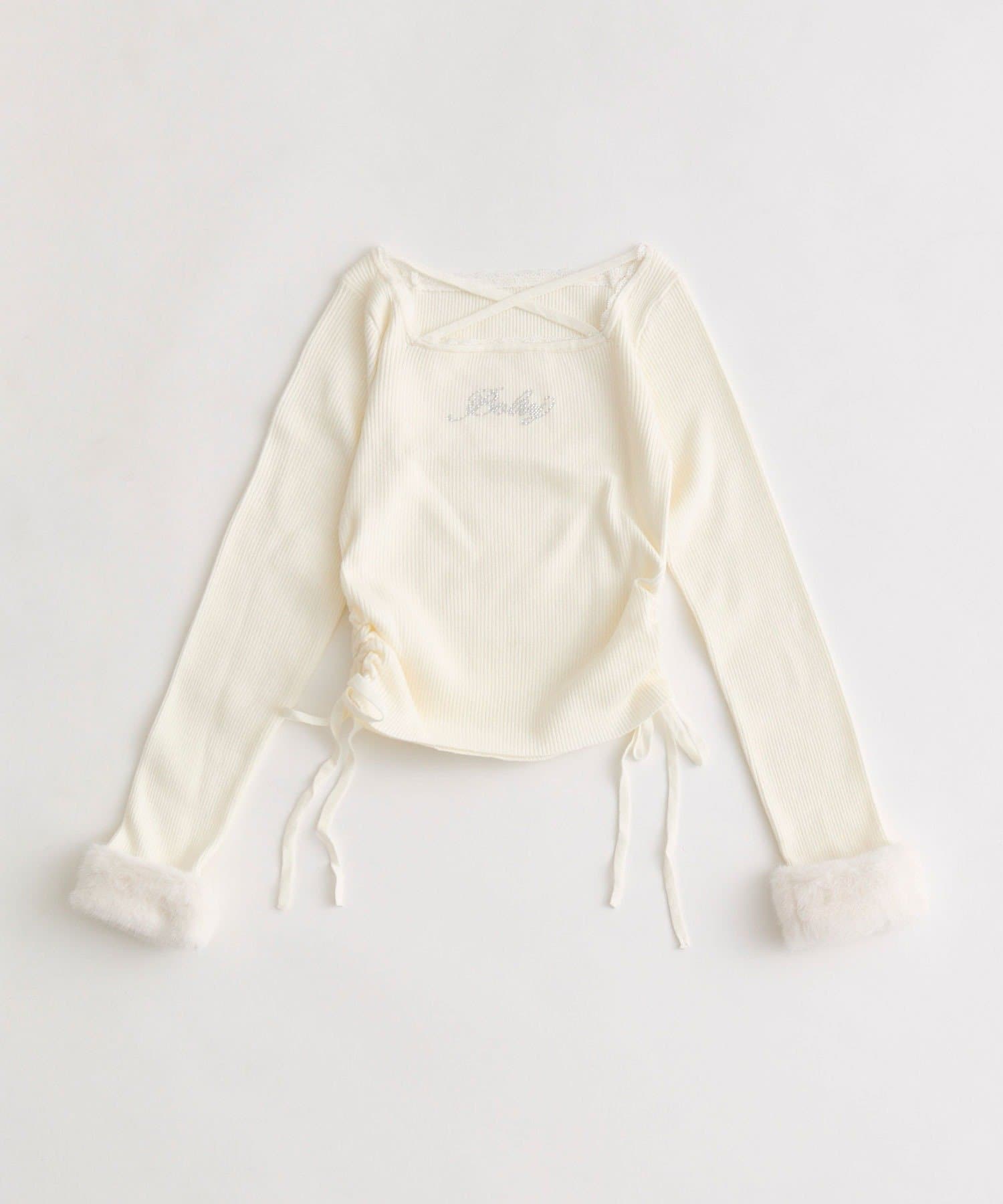 OLIVE des OLIVE(オリーブ デ オリーブ) 袖ファートップス