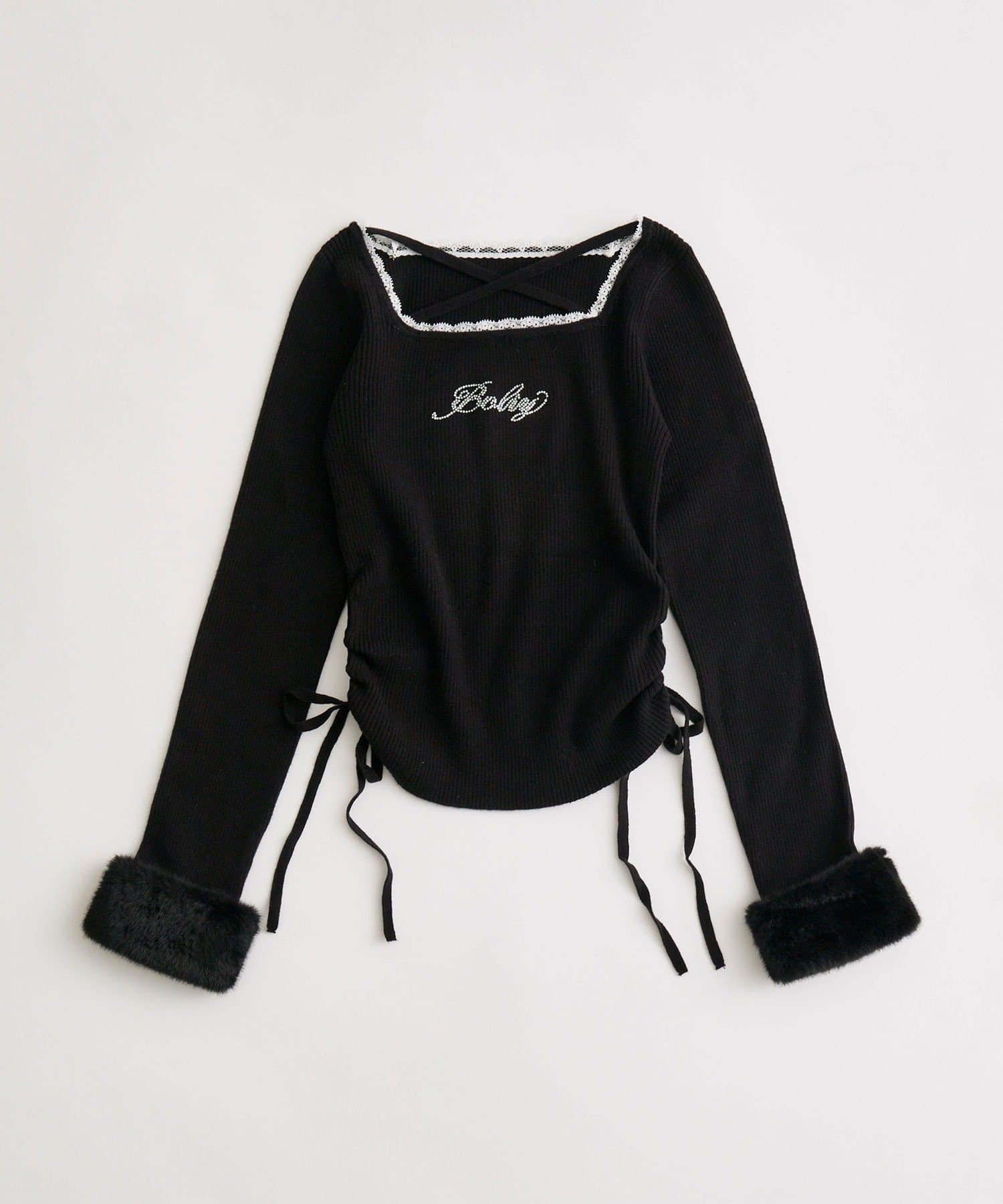 OLIVE des OLIVE(オリーブ デ オリーブ) 袖ファートップス