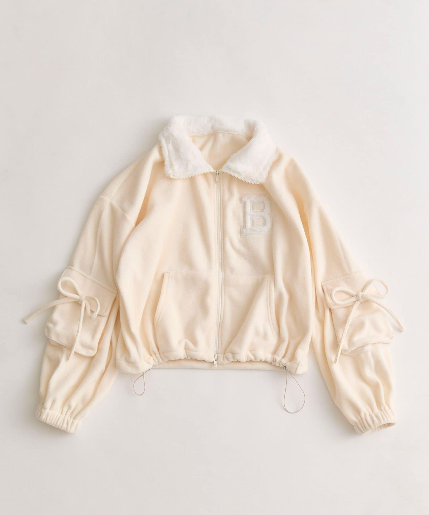 OLIVE des OLIVE(オリーブ デ オリーブ) フリースロゴジップジャケット