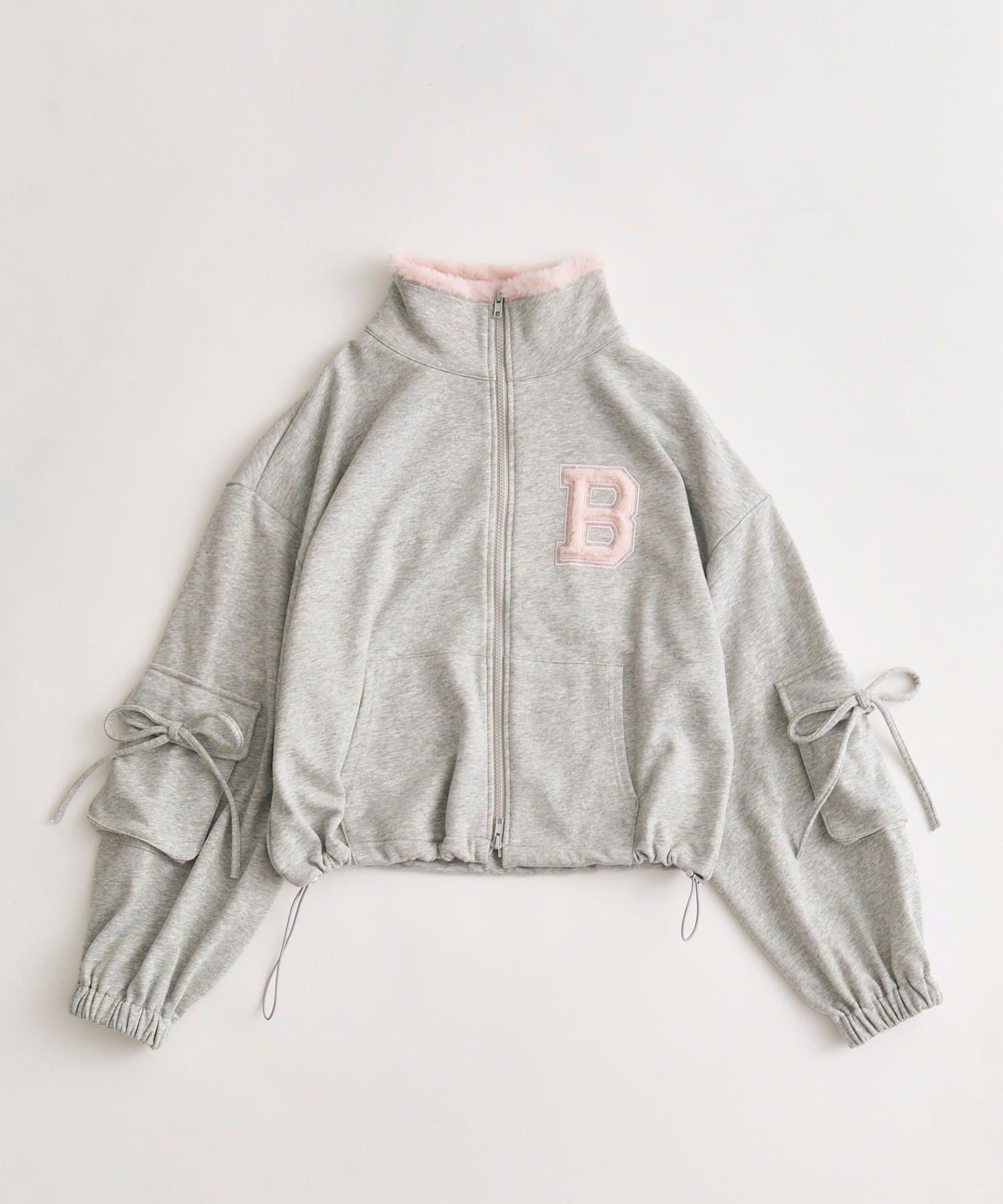 OLIVE des OLIVE(オリーブ デ オリーブ) フリースロゴジップジャケット