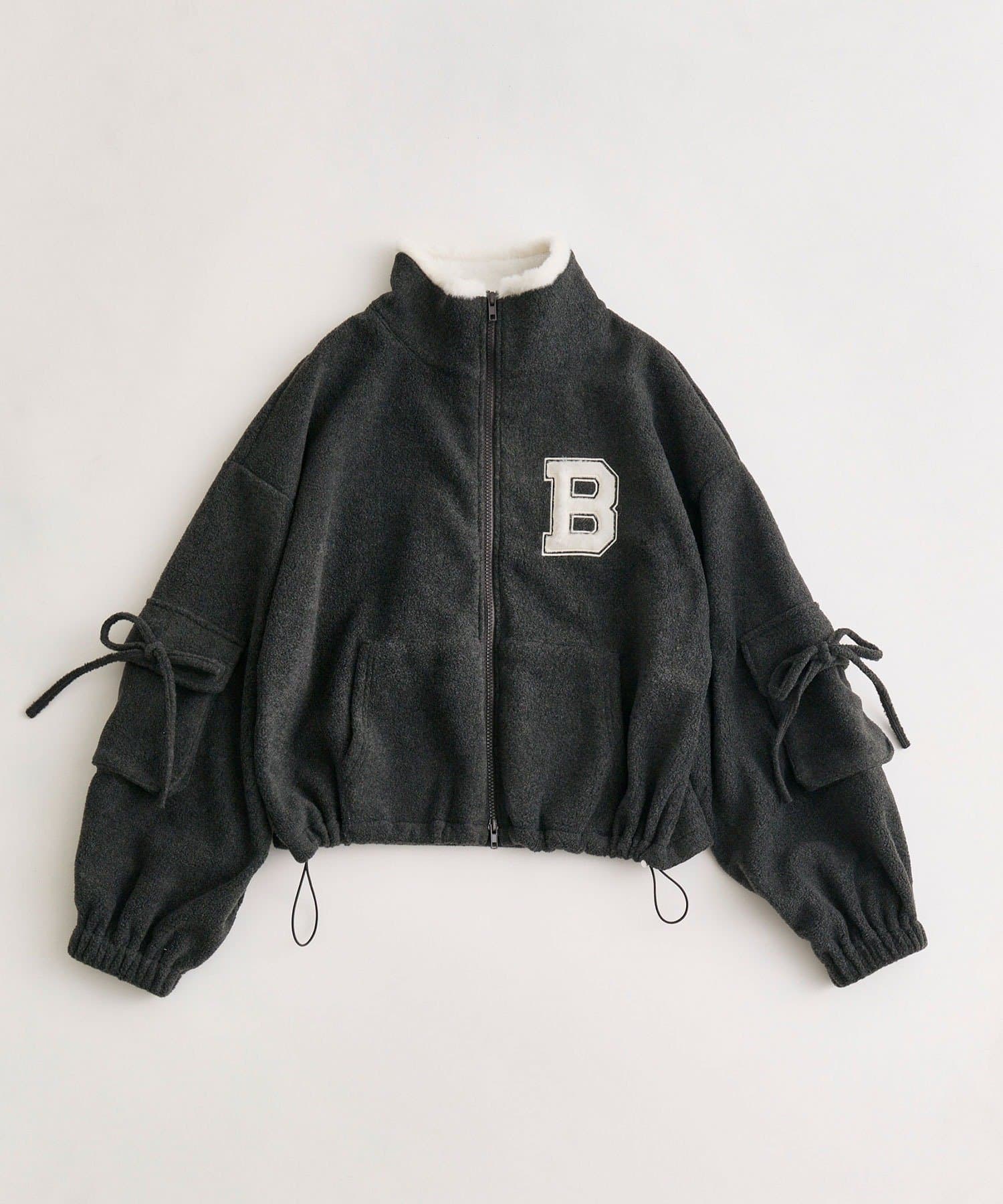 OLIVE des OLIVE(オリーブ デ オリーブ) フリースロゴジップジャケット