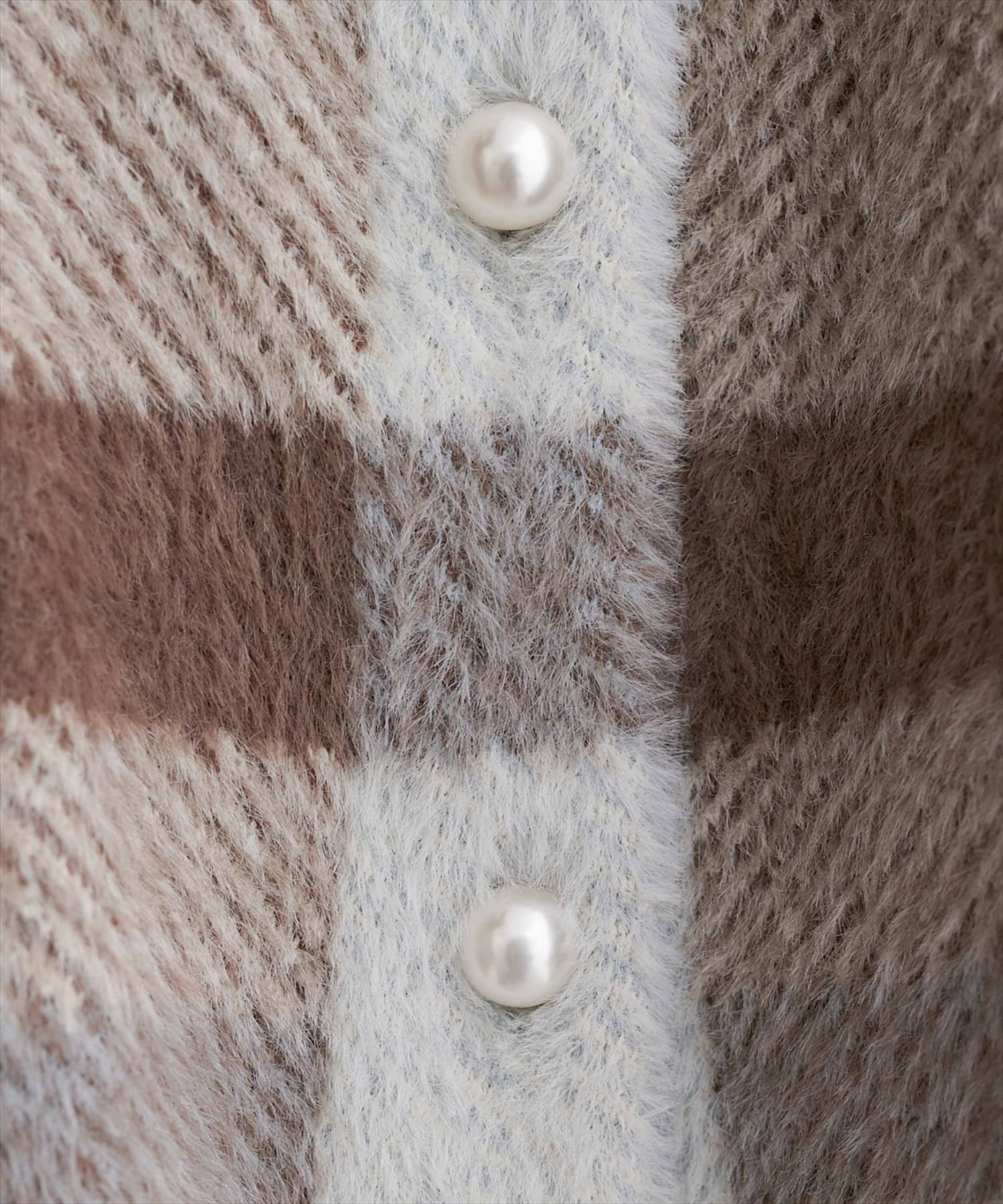 natural couture(ナチュラルクチュール) シャギーミドル丈ニットカーデ