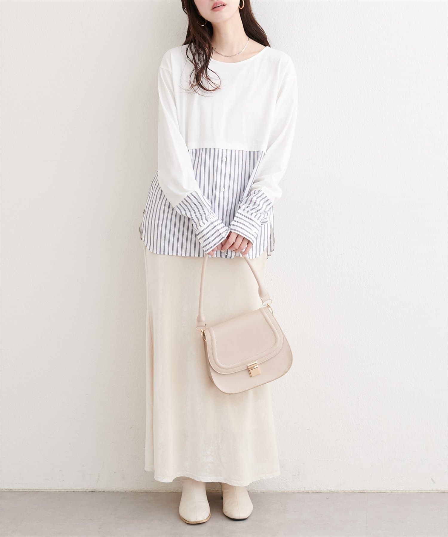 natural couture(ナチュラルクチュール) レイヤード風インナーＴ