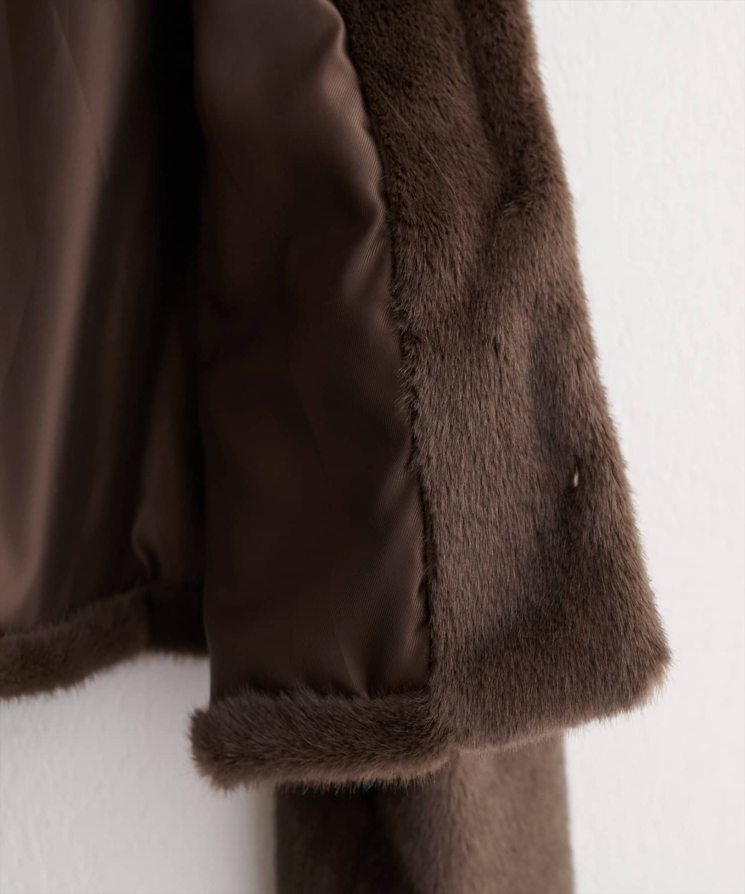 natural couture(ナチュラルクチュール) フェイクファーショートコート