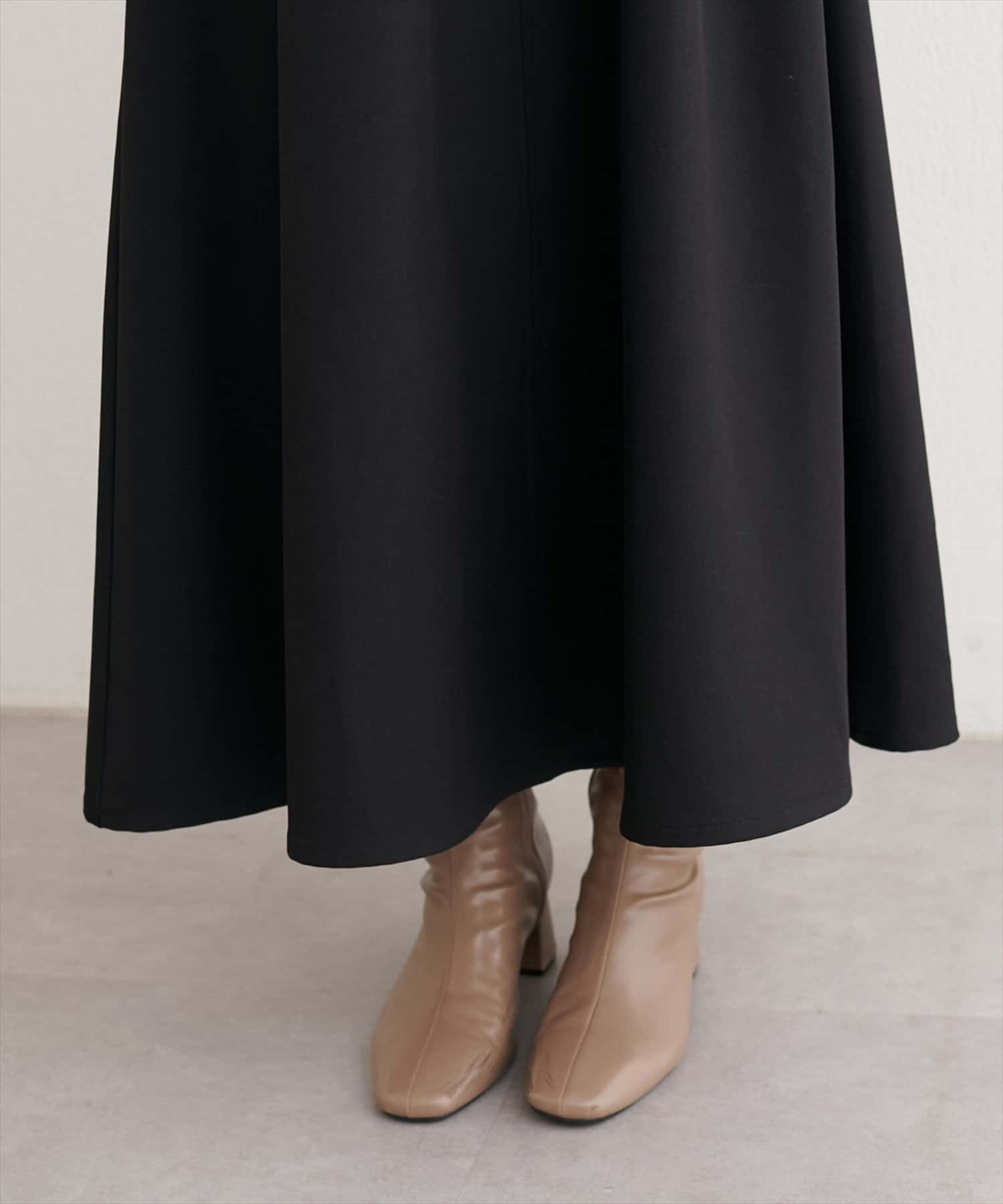 natural couture(ナチュラルクチュール) リボン風ドッキングワンピース