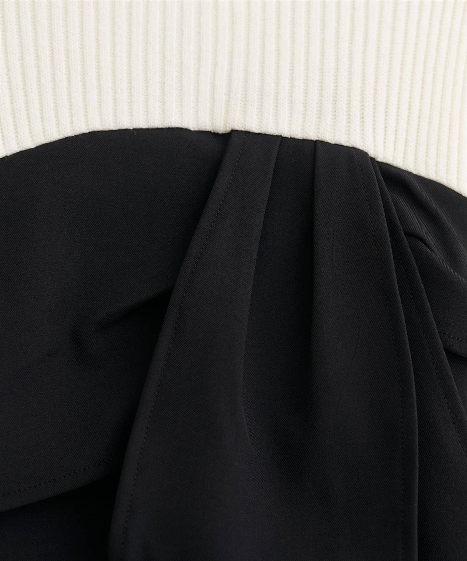 natural couture(ナチュラルクチュール) リボン風ドッキングワンピース