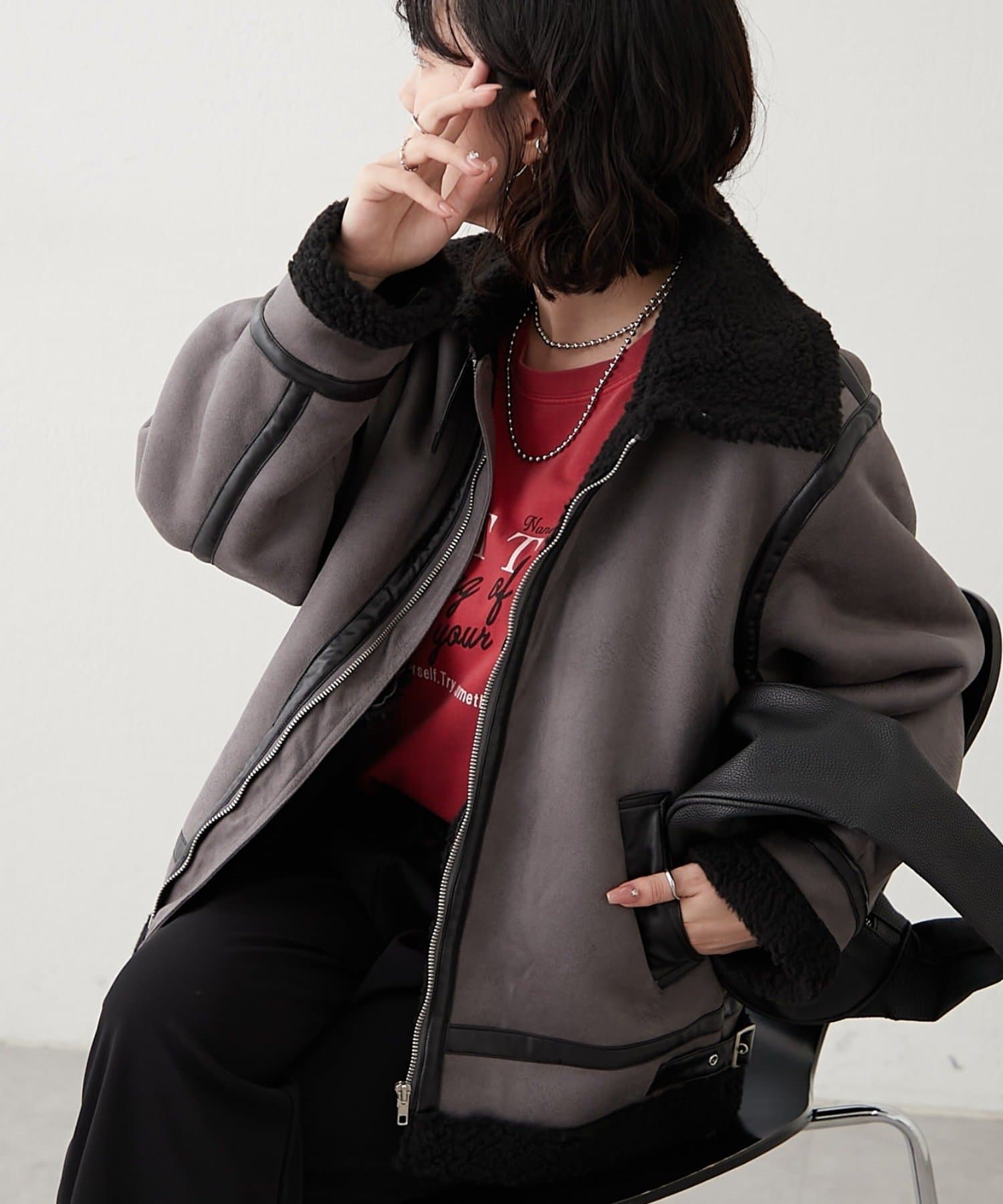 NICE CLAUP / OLIVE des OLIVE OUTLET(ナイスクラップ  / オリーブ デ オリーブ アウトレット) 【RMAF】フライトジャケット