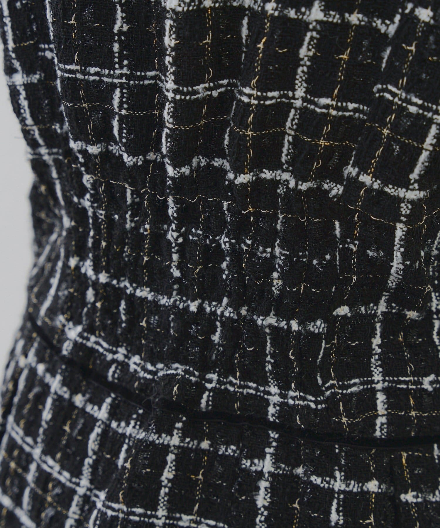 NICE CLAUP / OLIVE des OLIVE OUTLET(ナイスクラップ  / オリーブ デ オリーブ アウトレット) 【RMAF】ラメツイードミニ丈ジャンスカ