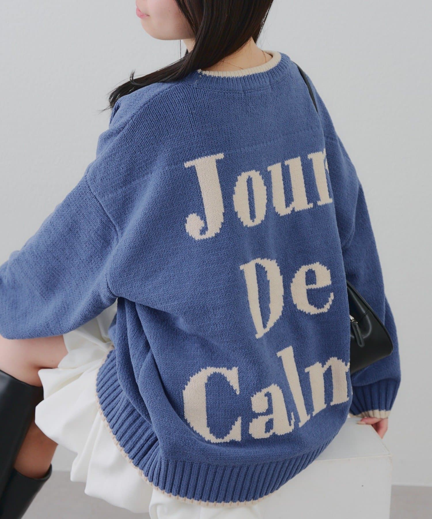 NICE CLAUP / OLIVE des OLIVE OUTLET(ナイスクラップ  / オリーブ デ オリーブ アウトレット) 【RMAF】Backロゴマットモールプルオーバー