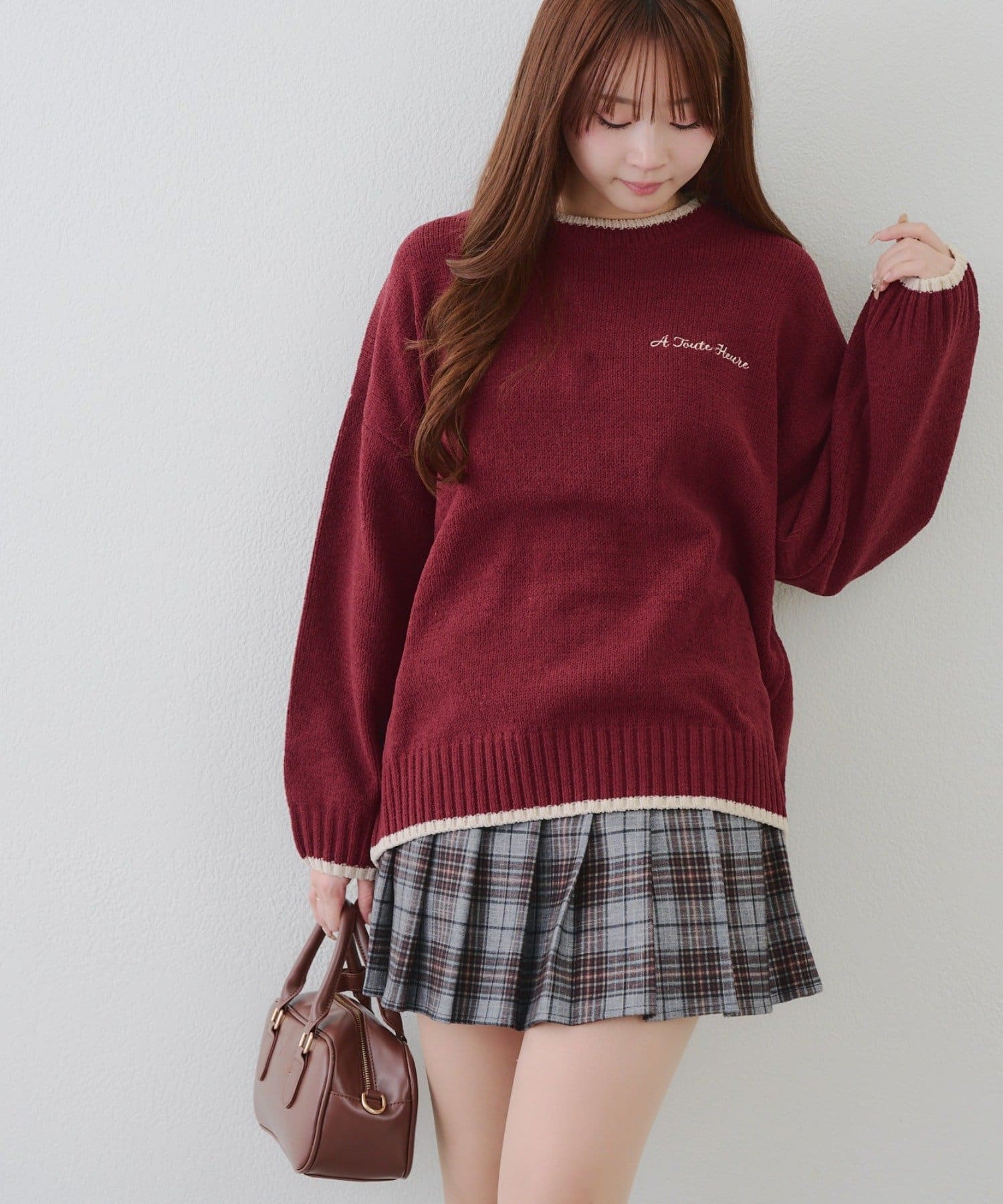 NICE CLAUP / OLIVE des OLIVE OUTLET(ナイスクラップ  / オリーブ デ オリーブ アウトレット) 【RMAF】Backロゴマットモールプルオーバー