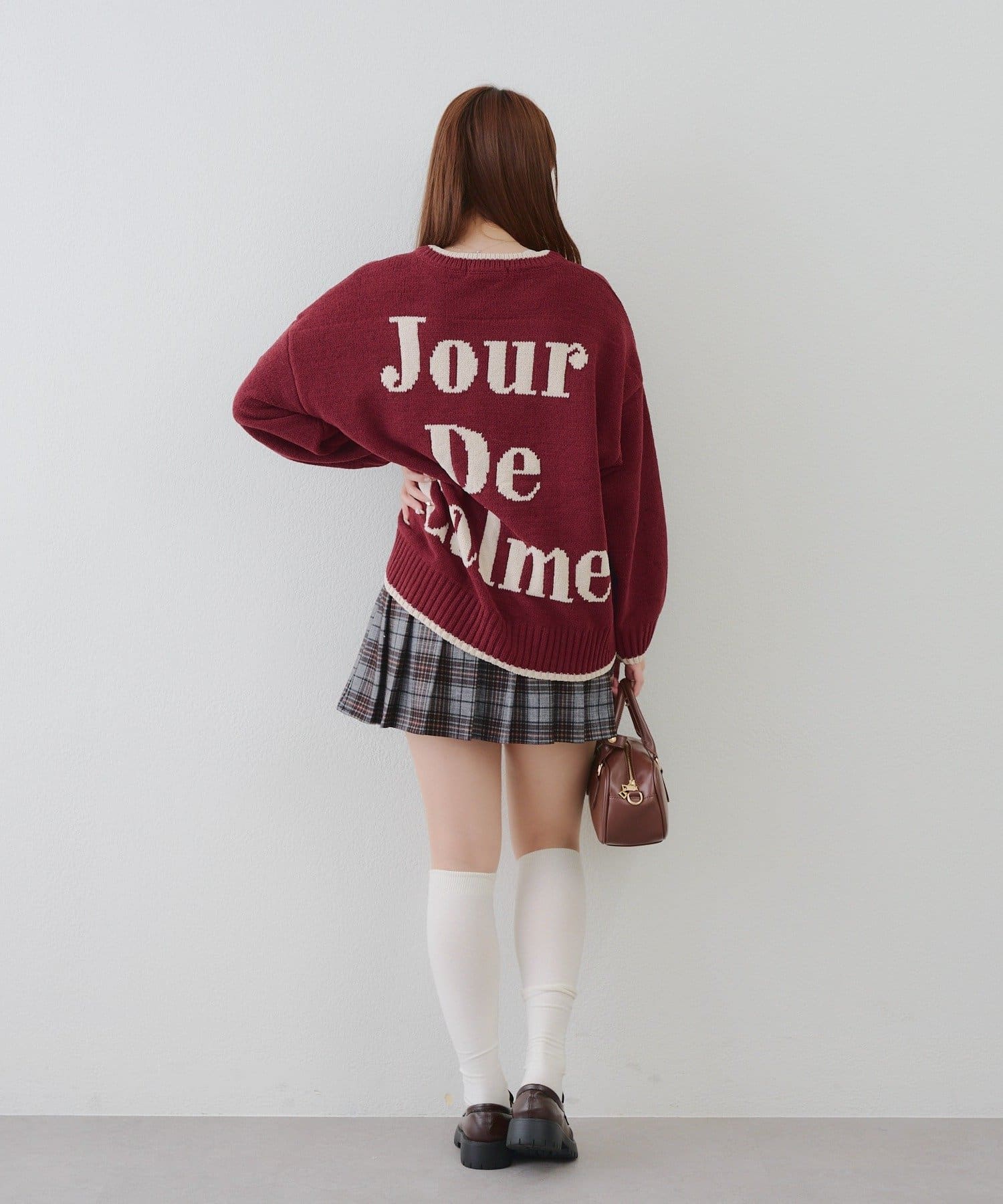 NICE CLAUP / OLIVE des OLIVE OUTLET(ナイスクラップ  / オリーブ デ オリーブ アウトレット) 【RMAF】Backロゴマットモールプルオーバー