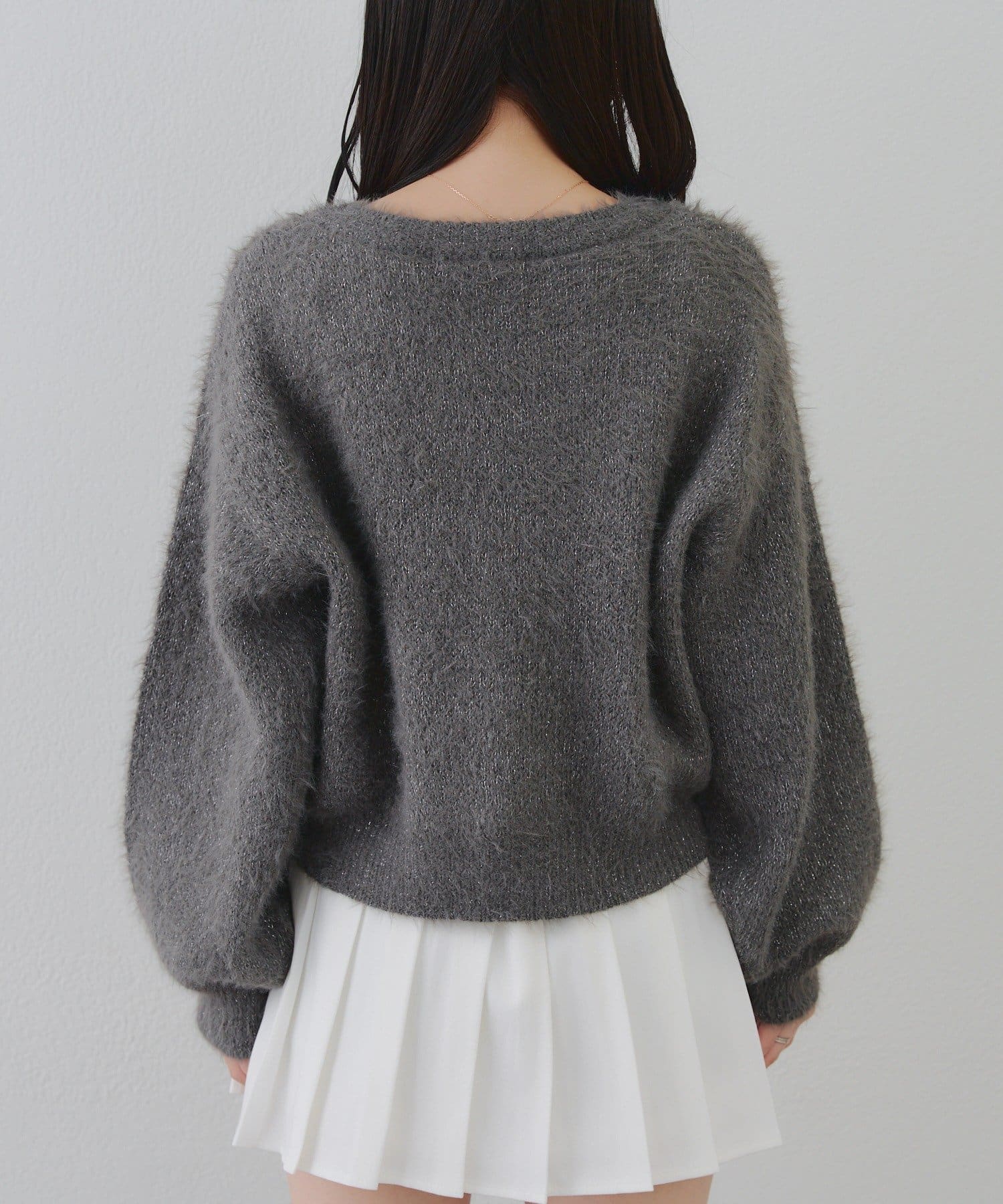 NICE CLAUP / OLIVE des OLIVE OUTLET(ナイスクラップ  / オリーブ デ オリーブ アウトレット) 【RMAF】】ビジューリボンカーデ