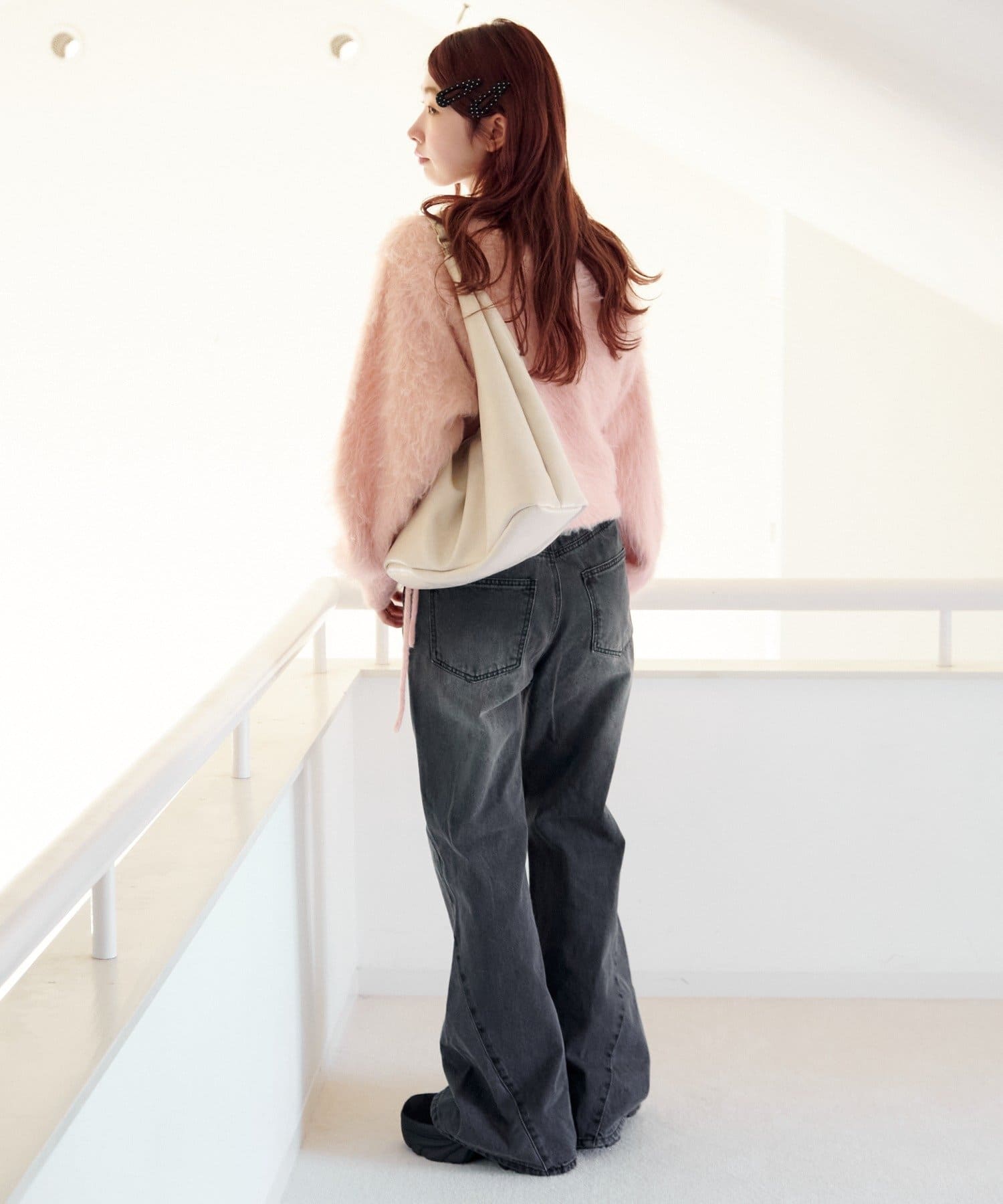 Kastane(カスタネ) 【2サイズ展開/低身長サイズ】フレアパネルデニム