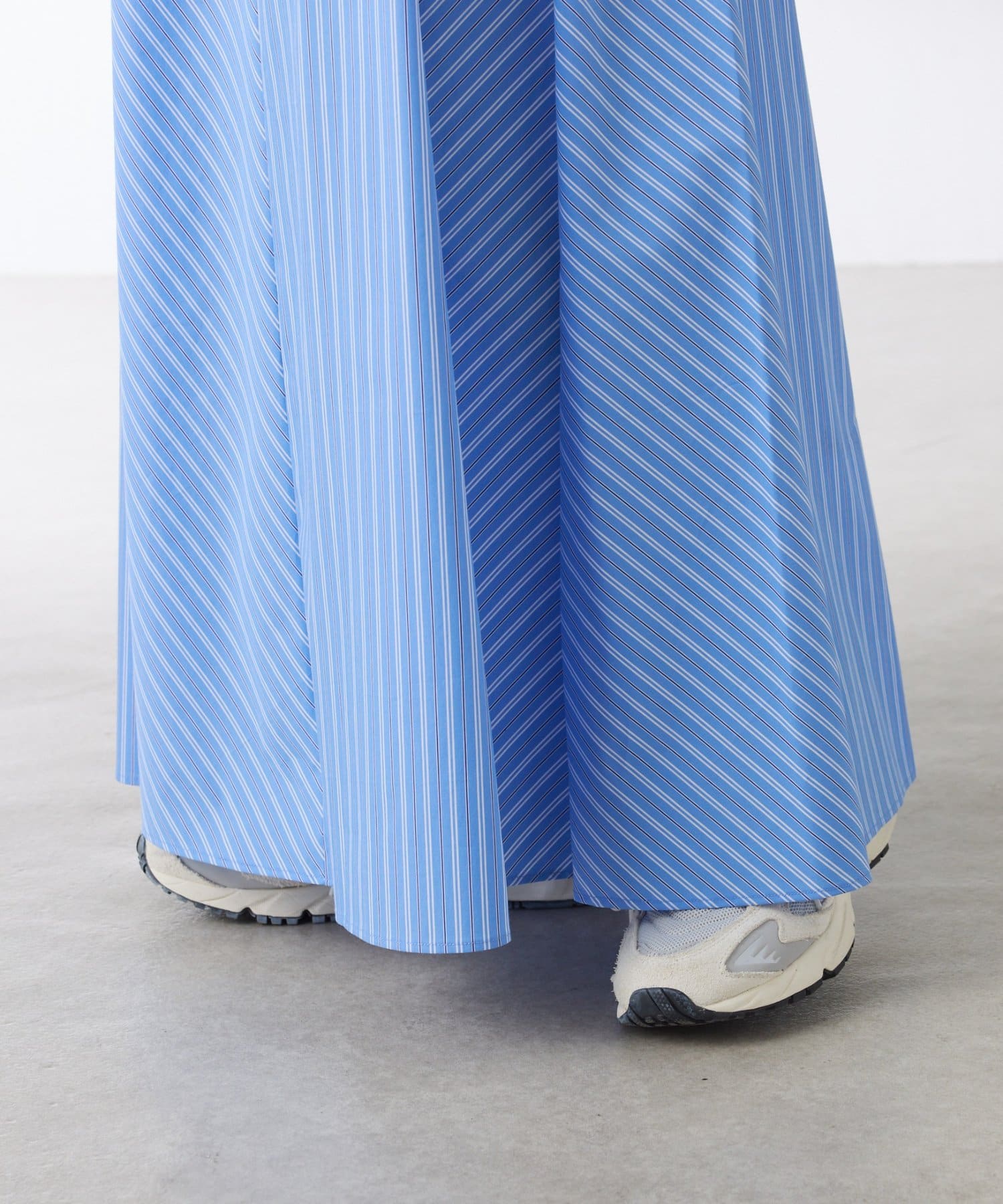 COLLAGE GALLARDAGALANTE(コラージュ ガリャルダガランテ) 【身体のラインを拾わない】パネルストライプスカート