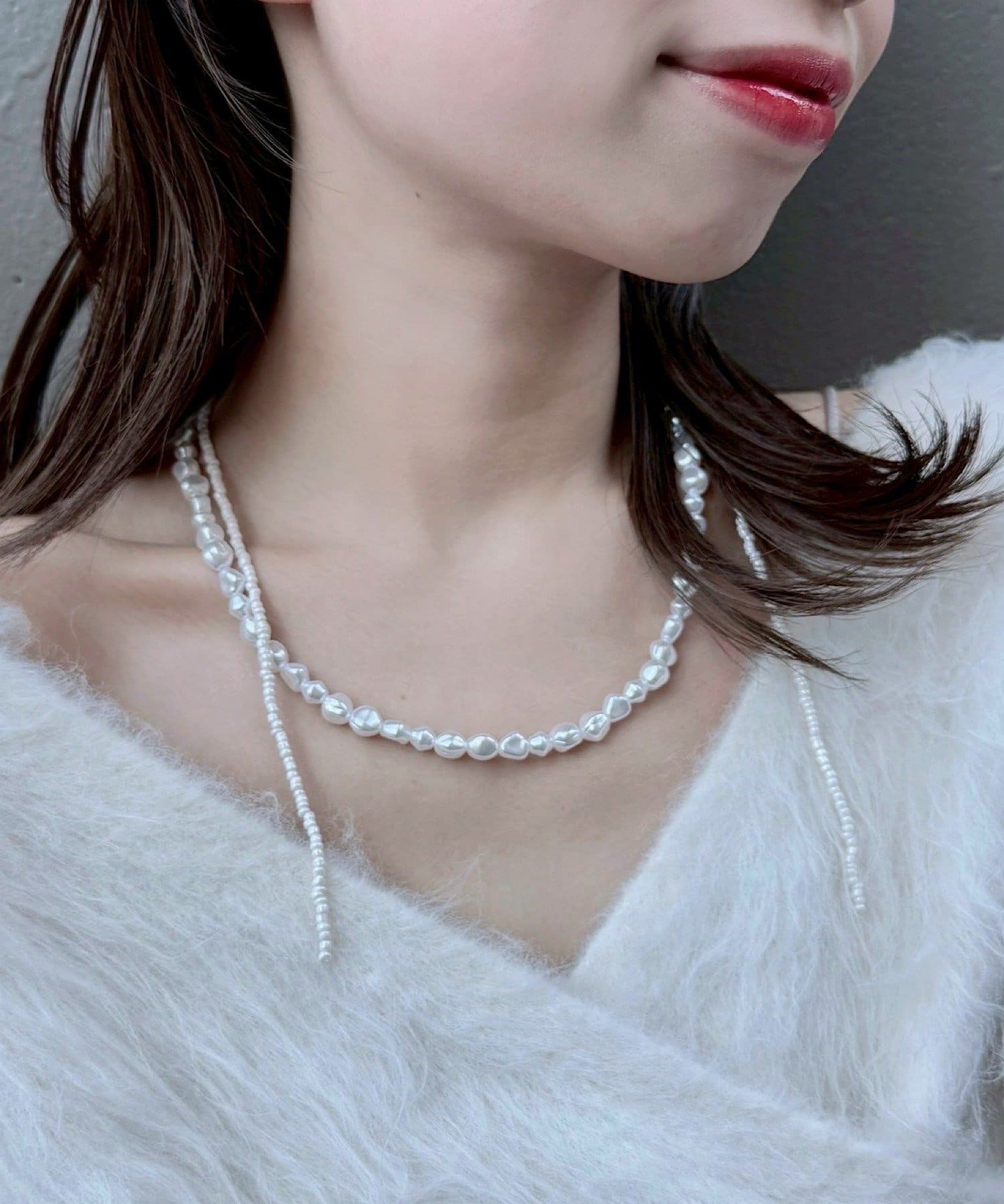 Kastane(カスタネ) 【fiw.】ブランチパールネックレス