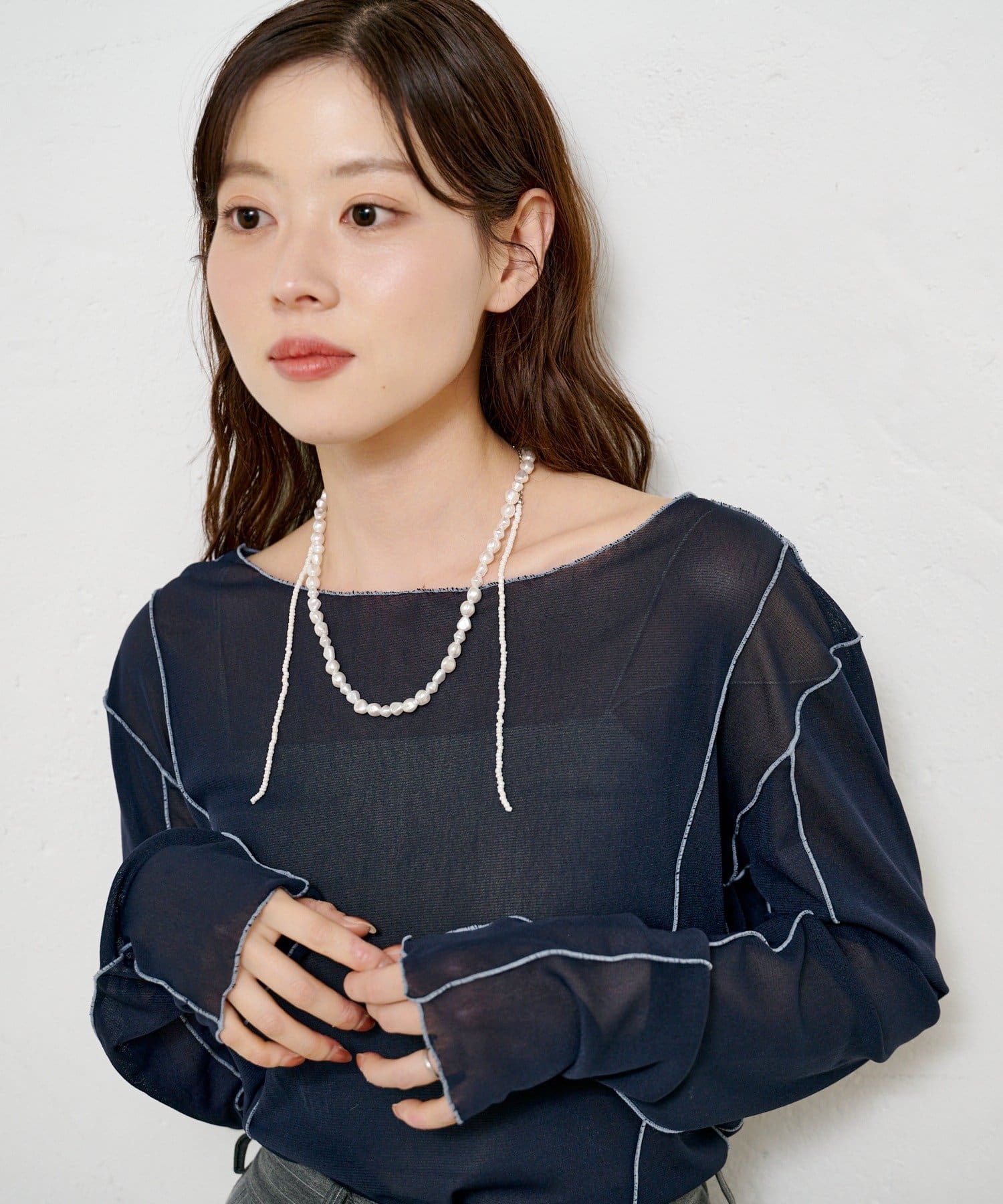 Kastane(カスタネ) 【fiw.】ブランチパールネックレス