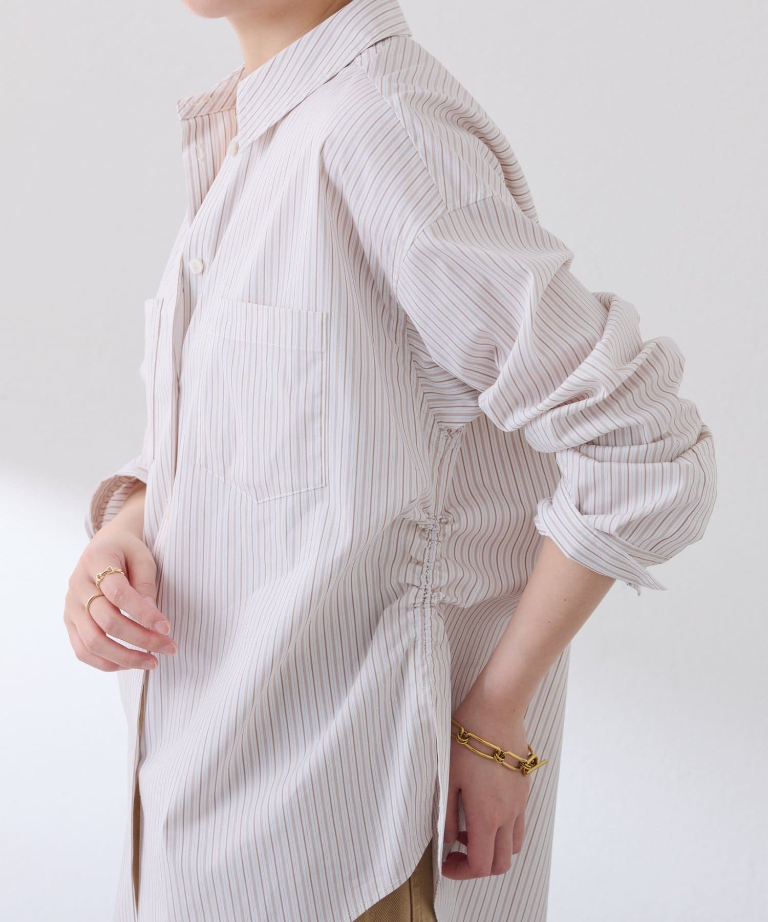 COLLAGE GALLARDAGALANTE(コラージュ ガリャルダガランテ) 【キャミでも着れる】アレンジオーバーシャツ