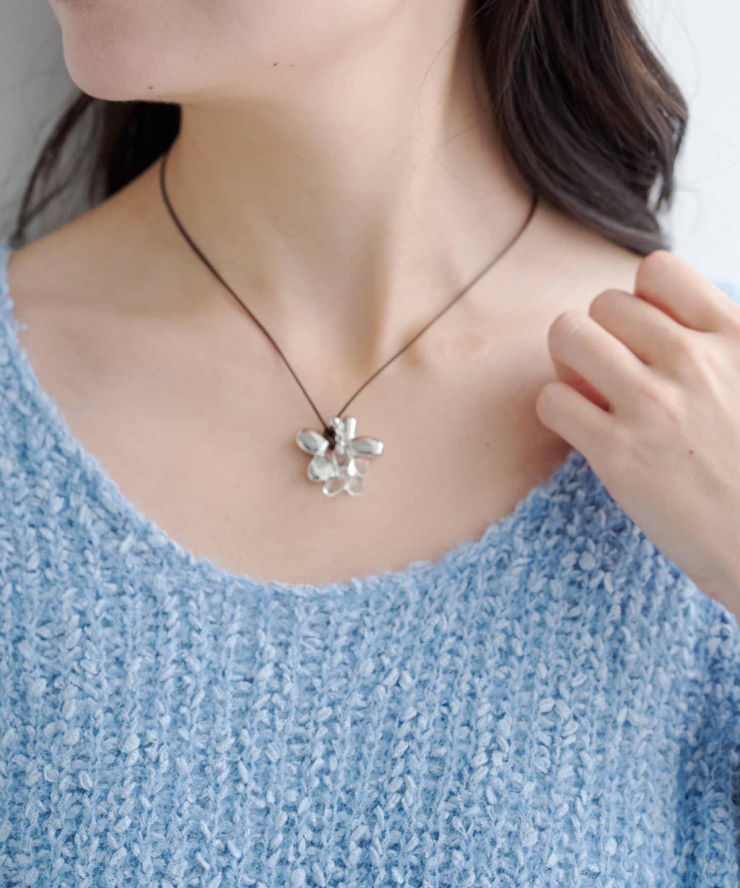 Kastane(カスタネ) 【fiw.】ダブルフラワーチョーカー