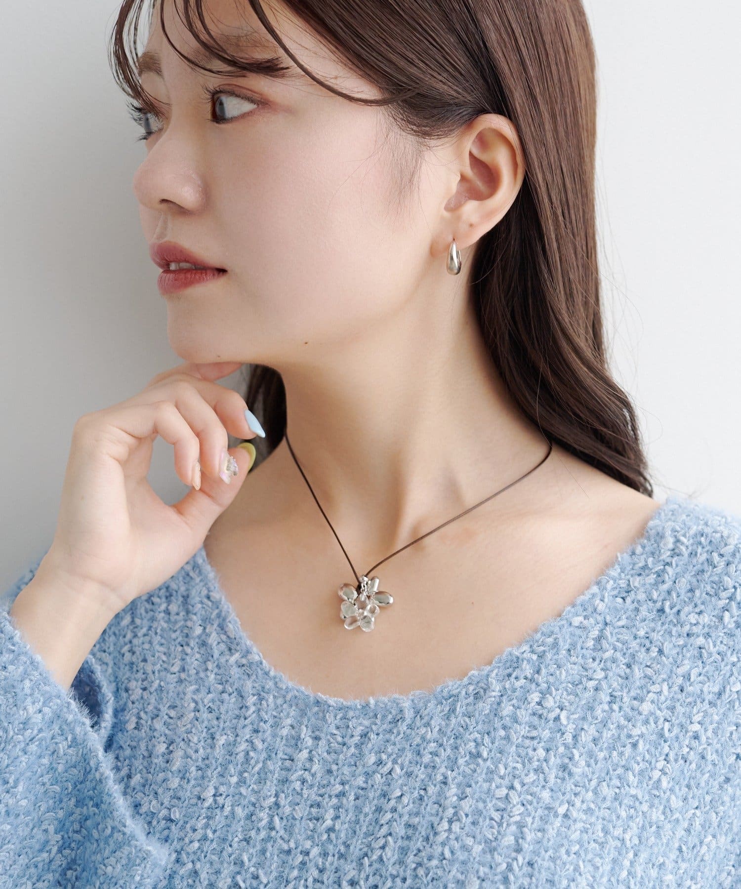 Kastane(カスタネ) 【fiw.】ダブルフラワーチョーカー