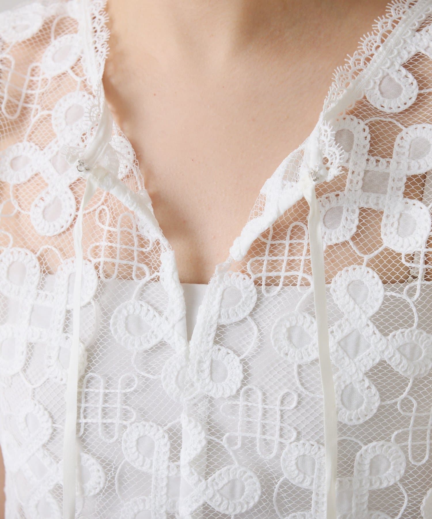 COLLAGE GALLARDAGALANTE(コラージュ ガリャルダガランテ) 【＋１アイテム】モチーフレース2WAYベスト