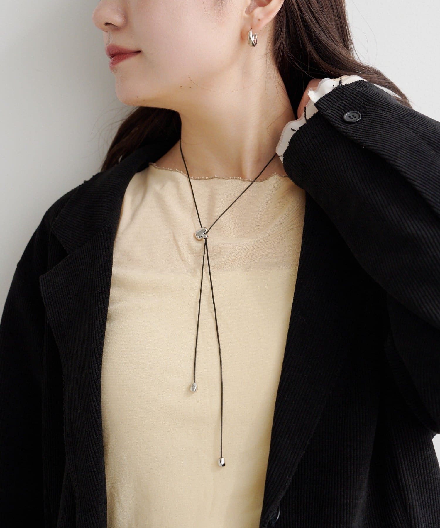 Kastane(カスタネ) 【2WAY/fiw.】フラワーループタイチョーカー