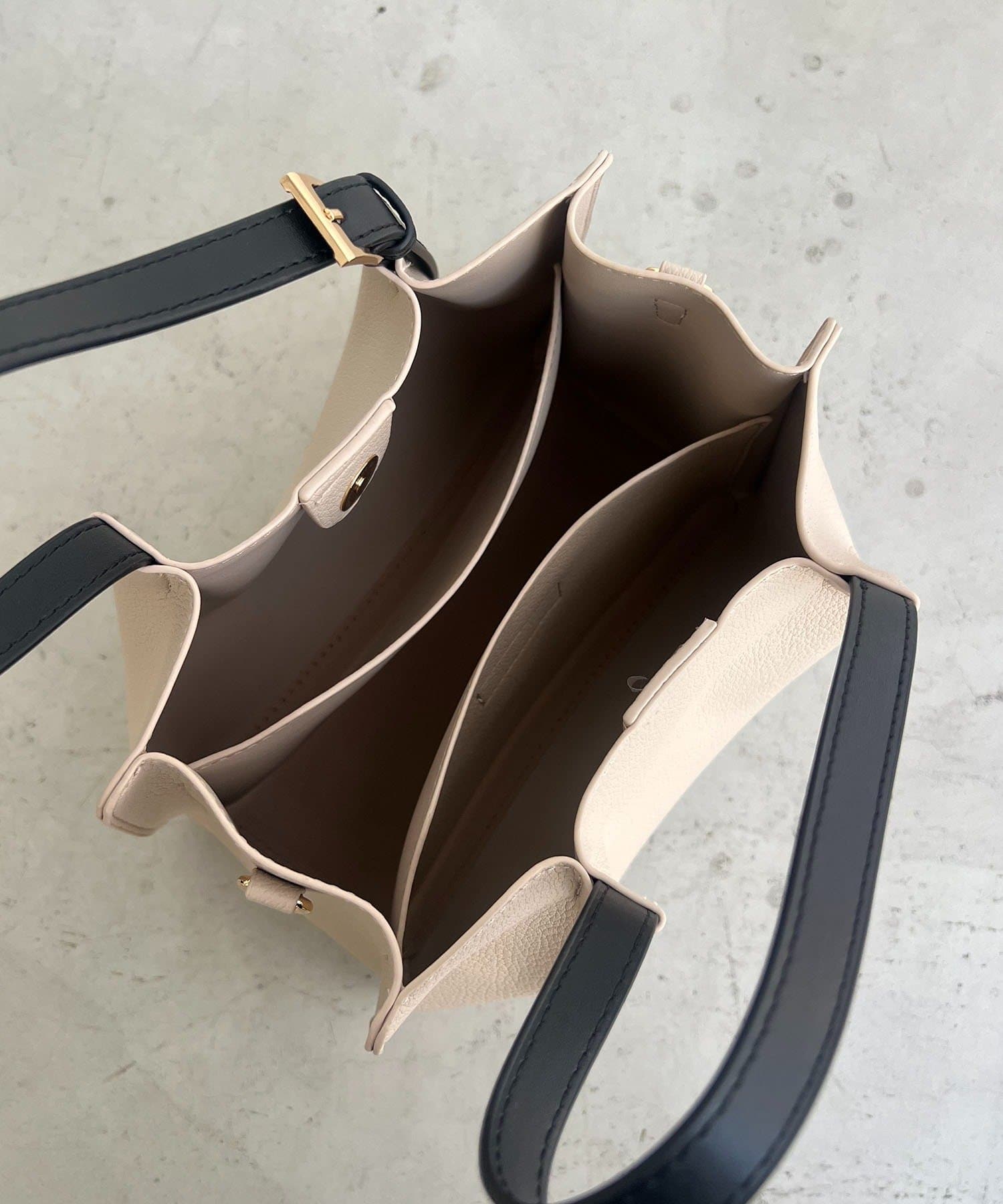 CAPRICIEUX LE'MAGE(カプリシュレマージュ) 【ミニバッグSET】2SETタックハンドルバッグ