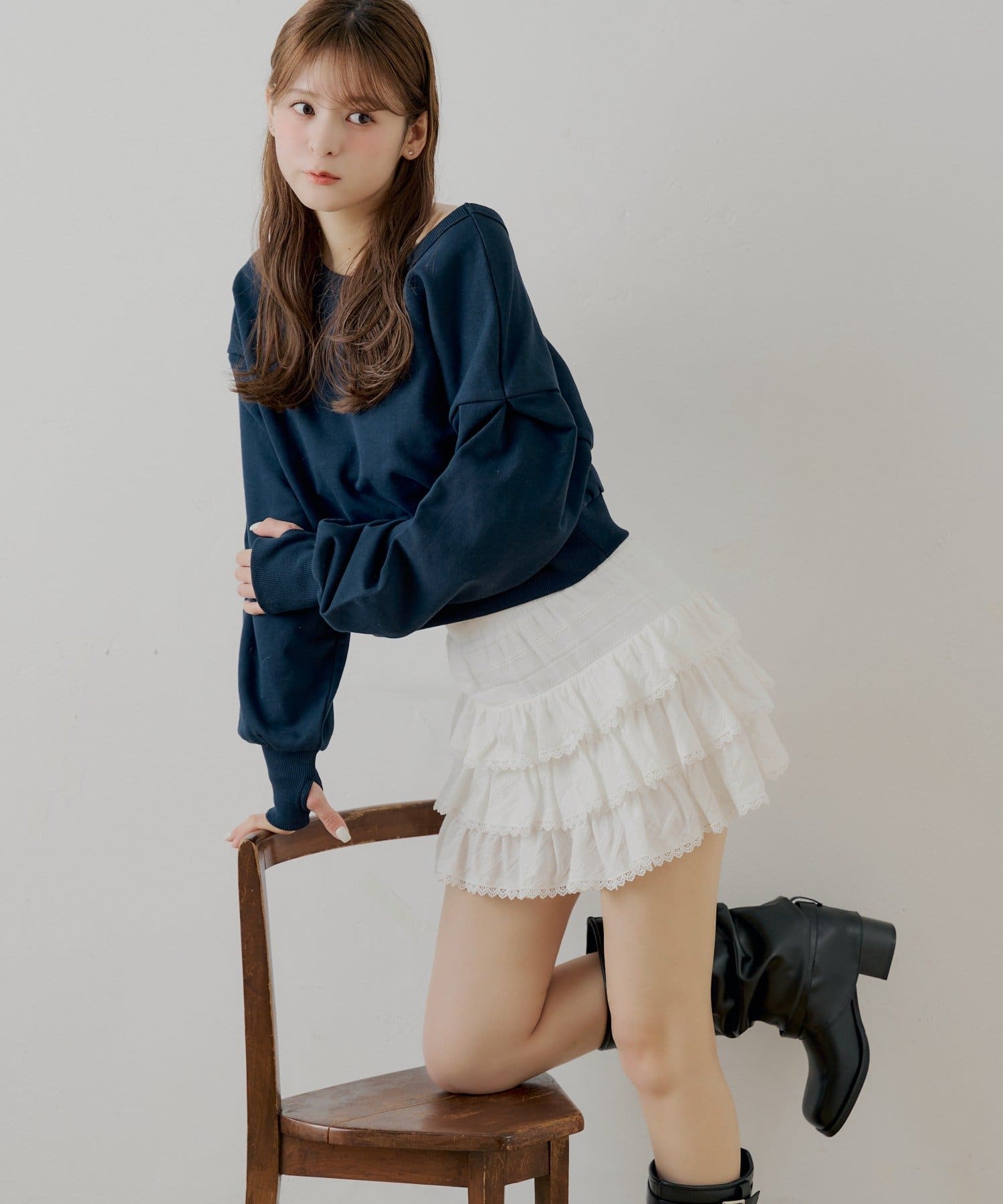 Chico(チコ) ティアードフリルミニスカート