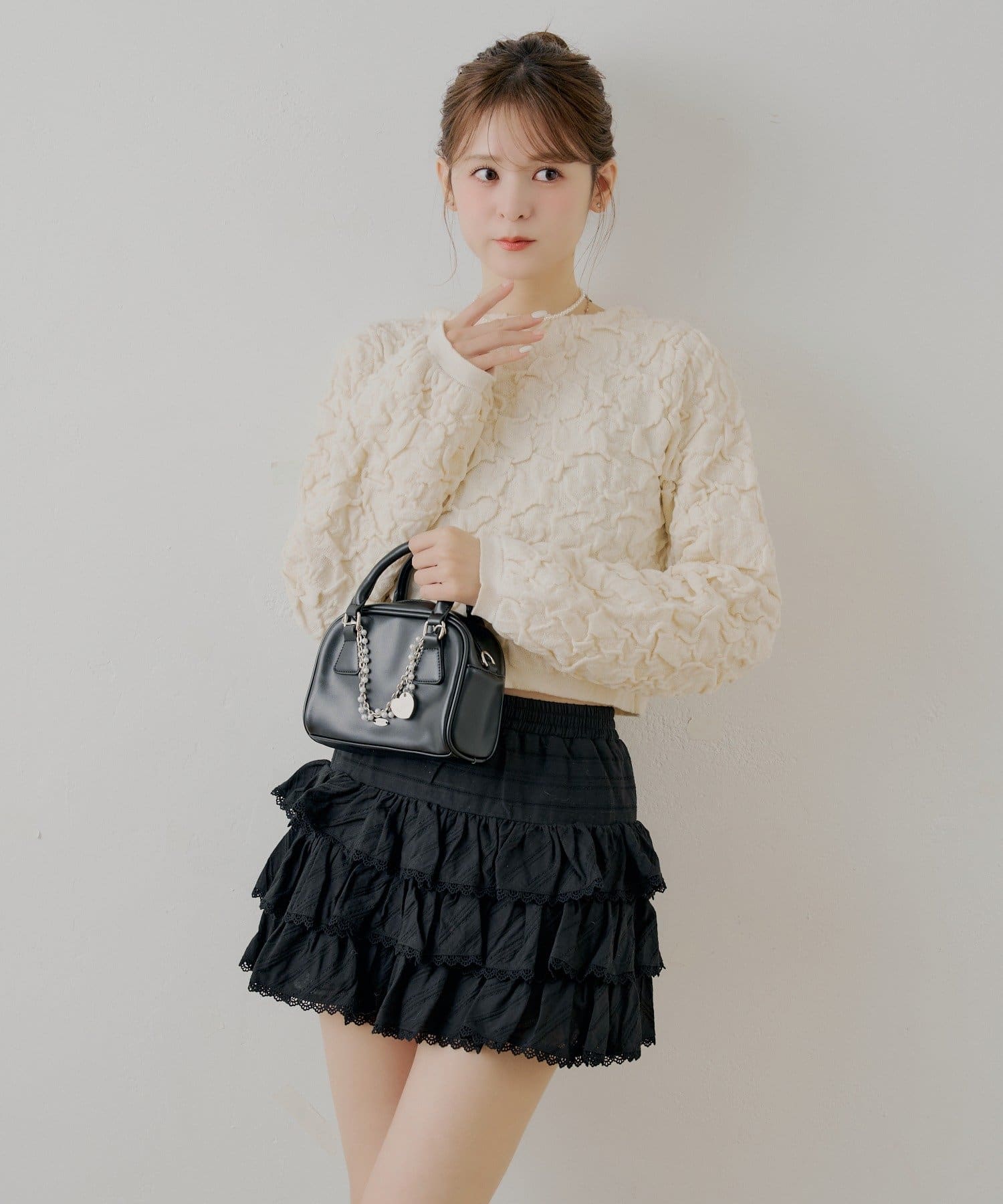 Chico(チコ) ティアードフリルミニスカート