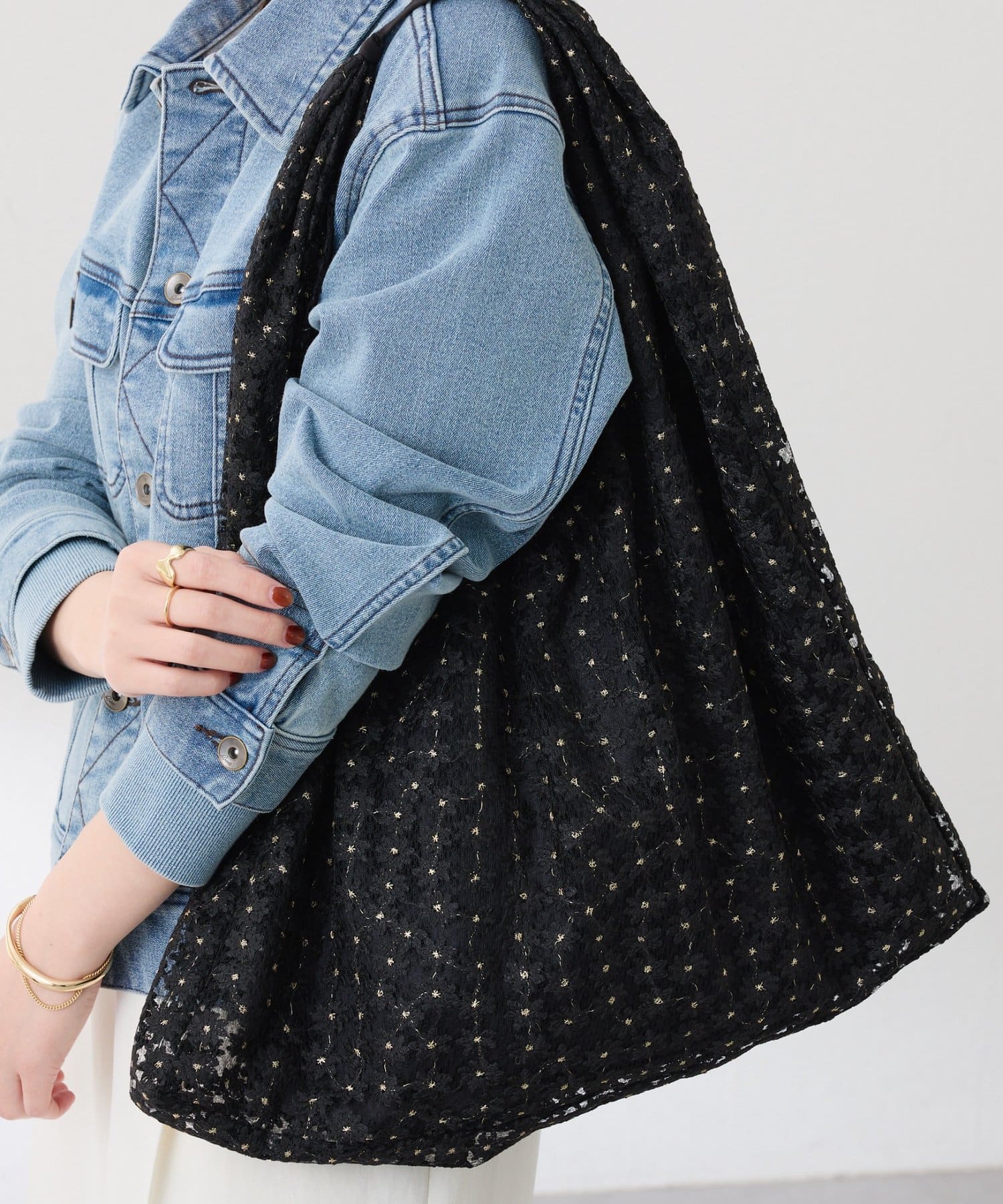 COLLAGE GALLARDAGALANTE(コラージュ ガリャルダガランテ) 【PAPILLONNER/パピヨネ】チュールトライアングルバッグ