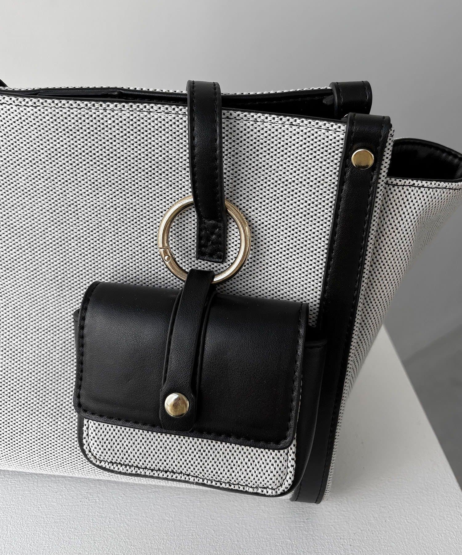 CAPRICIEUX LE'MAGE(カプリシュレマージュ) バイカラートリミングトートバッグ