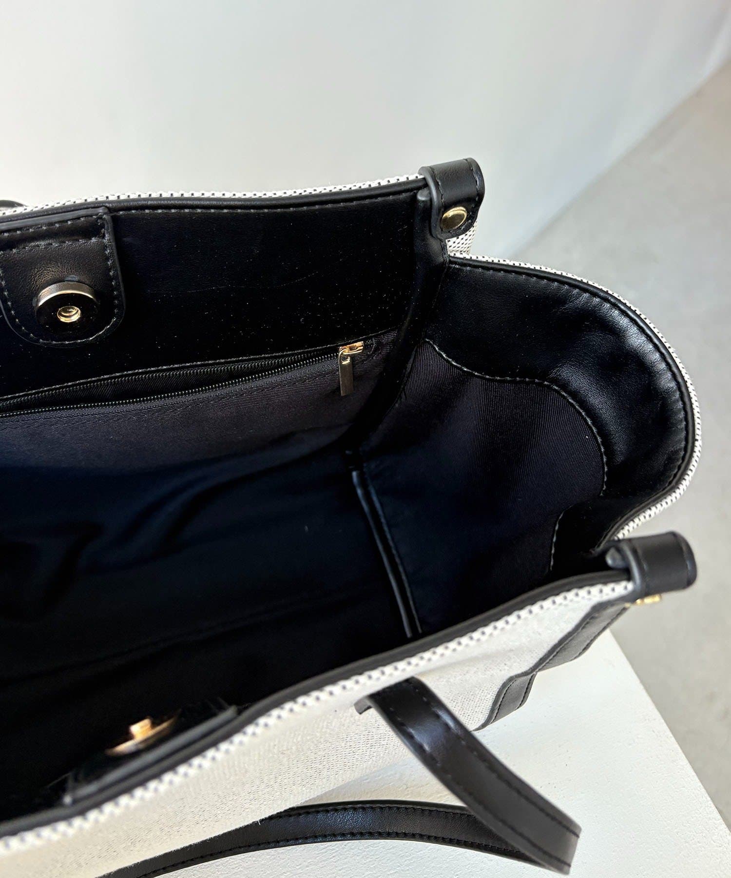 CAPRICIEUX LE'MAGE(カプリシュレマージュ) バイカラートリミングトートバッグ