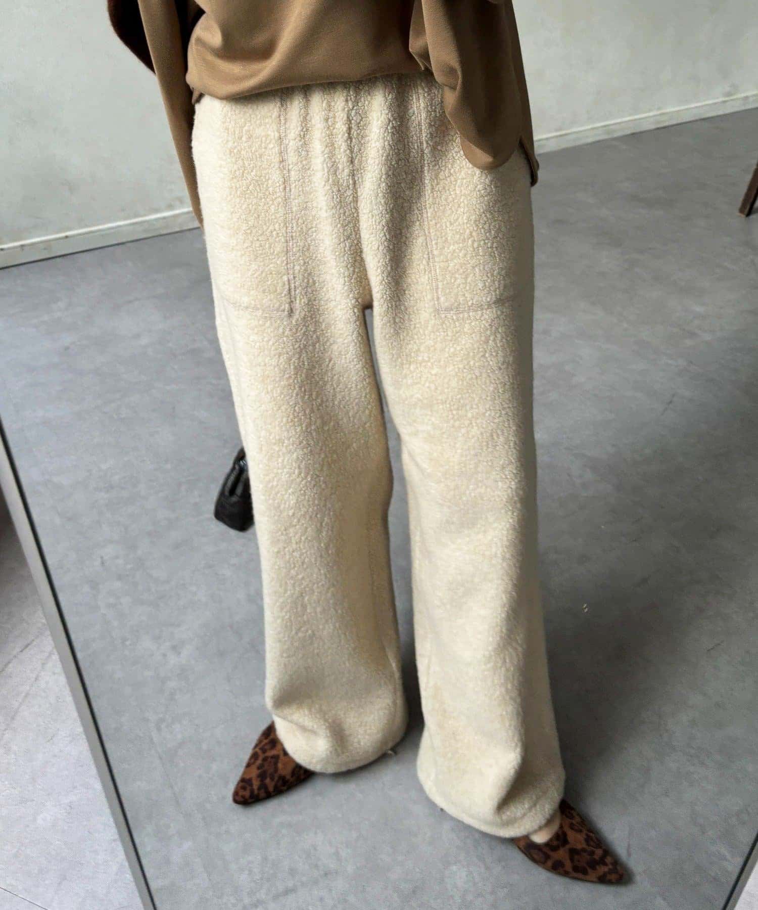 DOUDOU(ドゥドゥ) ボアパンツ