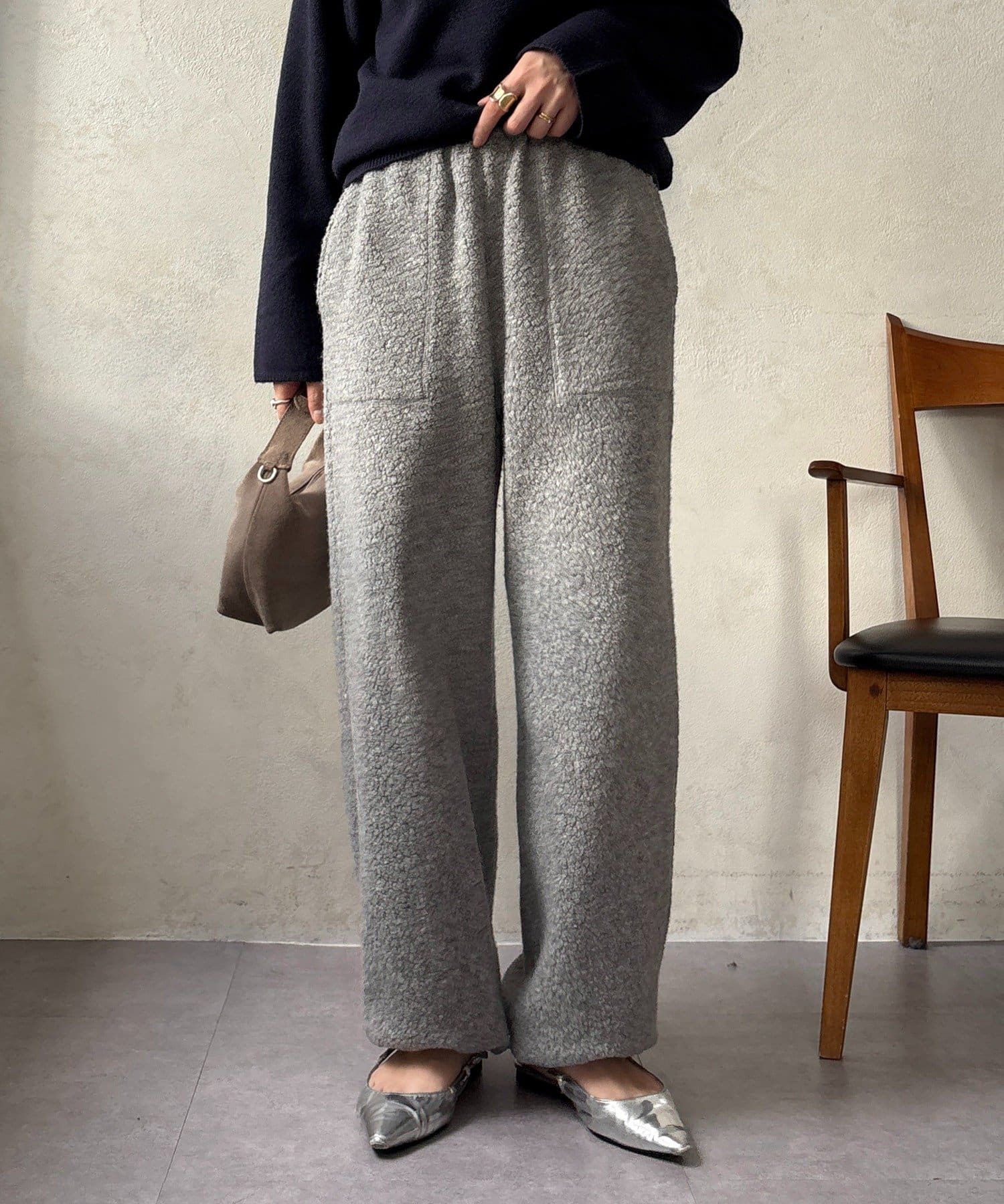 DOUDOU(ドゥドゥ) ボアパンツ