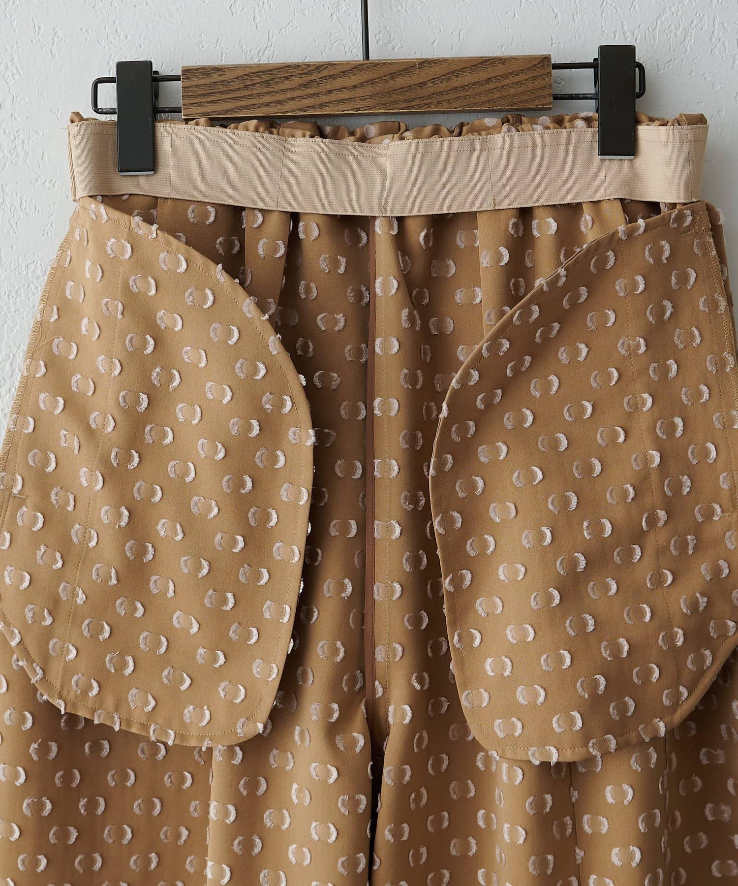 Drawing Numbers(ドローイングナンバーズ) 《セットアップ対応可》ドットジャガードタックギャザーパンツ