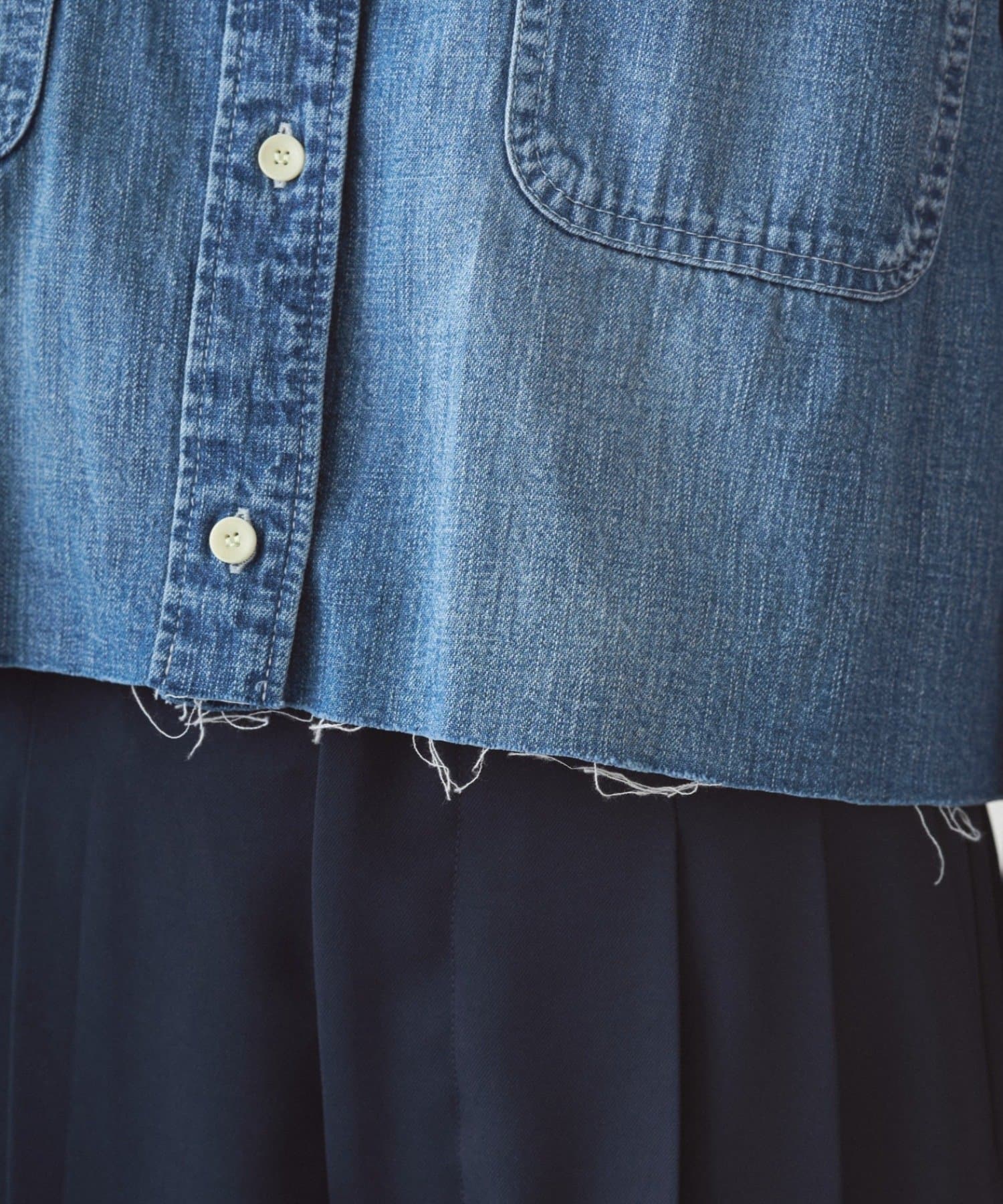 LOUNGEDRESS(ラウンジドレス) デニムショートシャツ