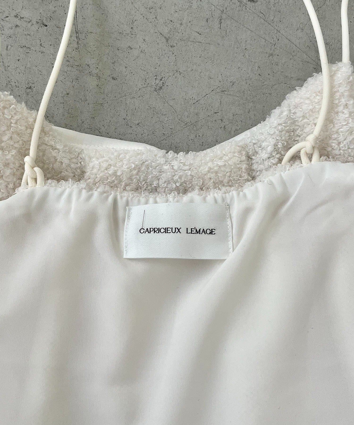 CAPRICIEUX LE'MAGE(カプリシュレマージュ) ボアフレアキャミ