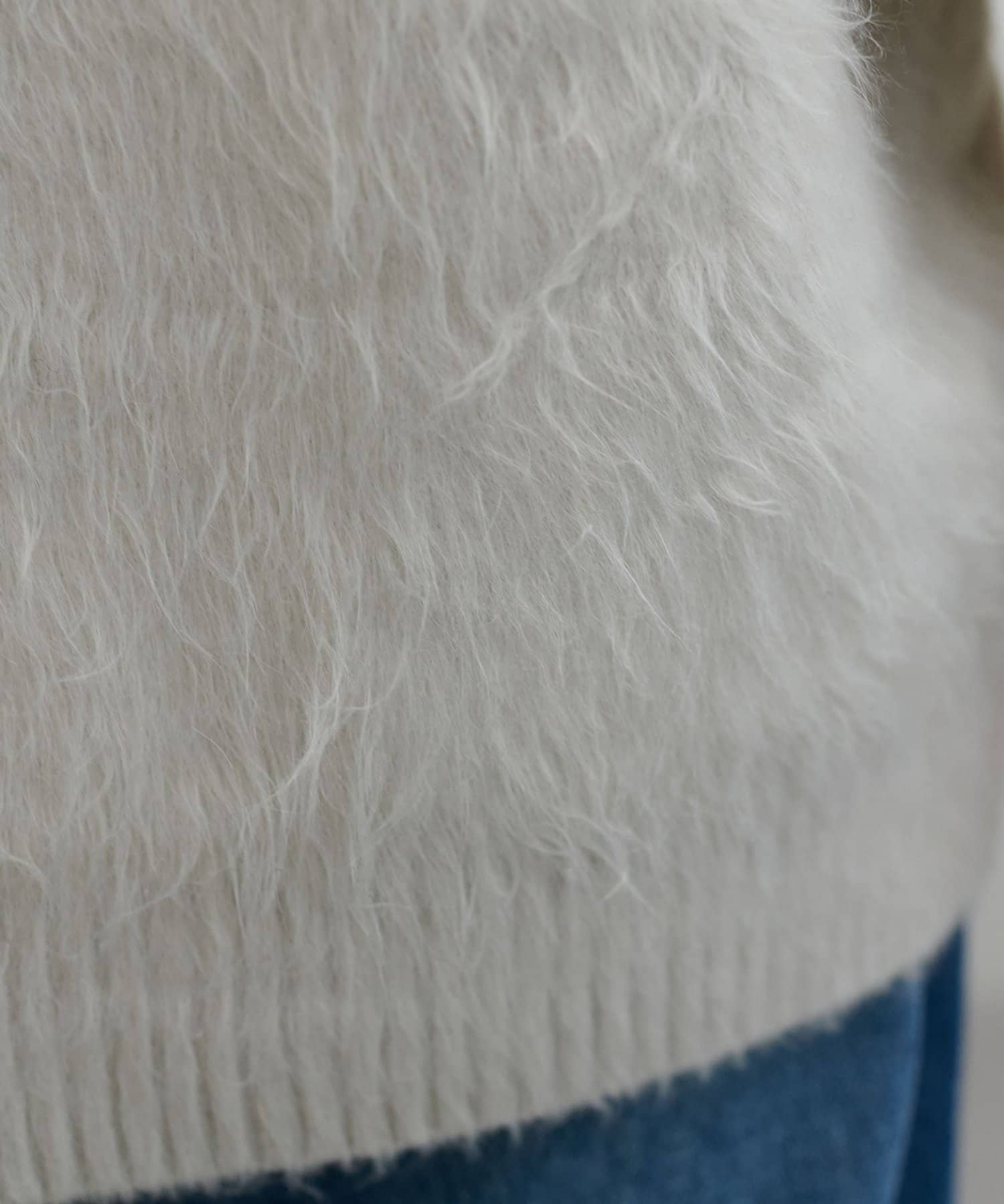 DISCOAT(ディスコート) 【ユニセックス】アンゴラミックスシャギーオーバーニット