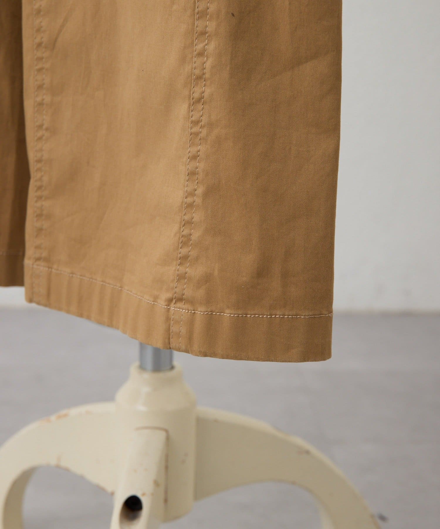 ear PAPILLONNER(イア パピヨネ) 《美脚見え/バックウエストゴム仕様》切替ワイドパンツ【SUM1 STYLE(スミスタイル)】