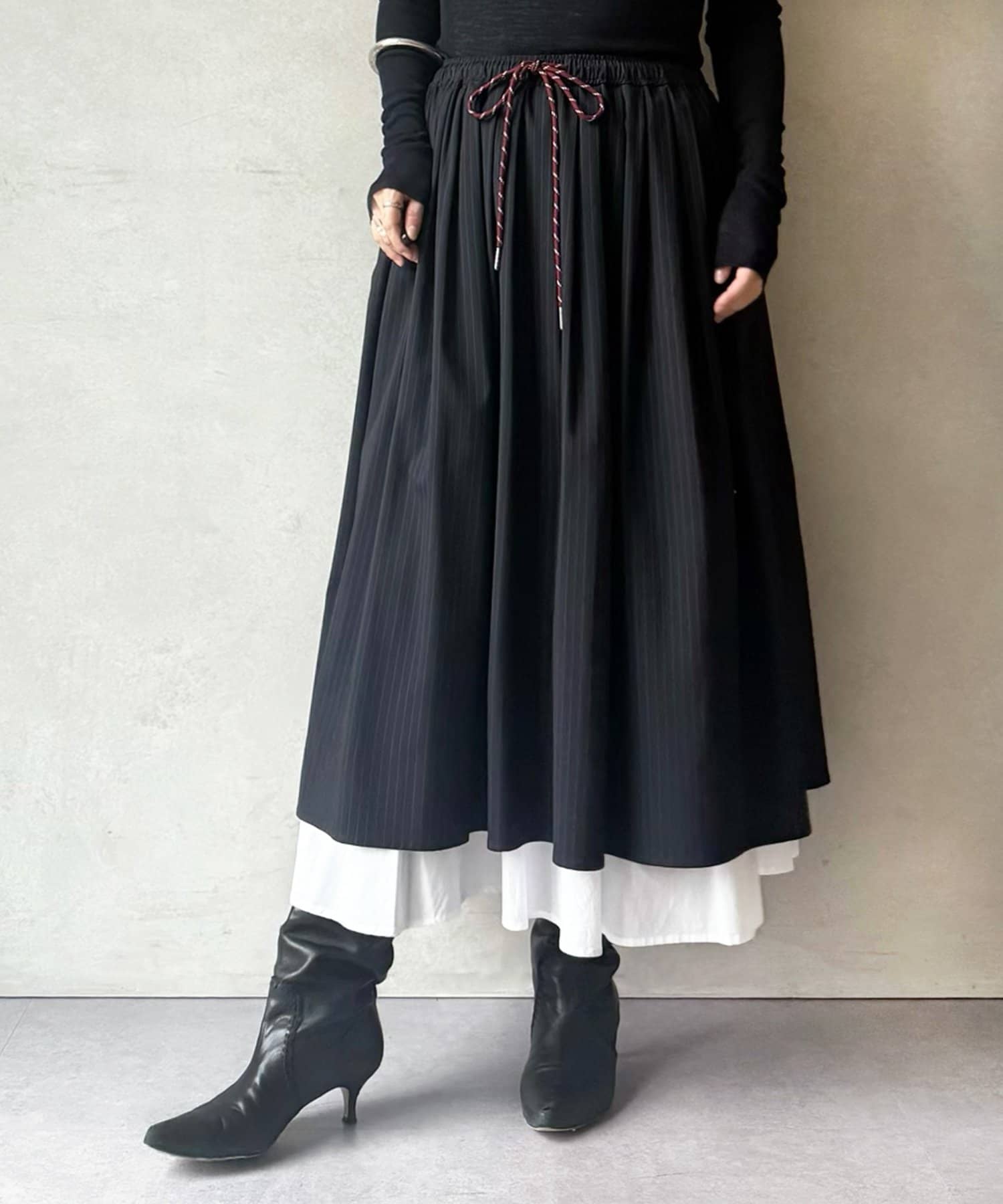 BEARDSLEY(ビアズリー) レイヤードギャザースカート