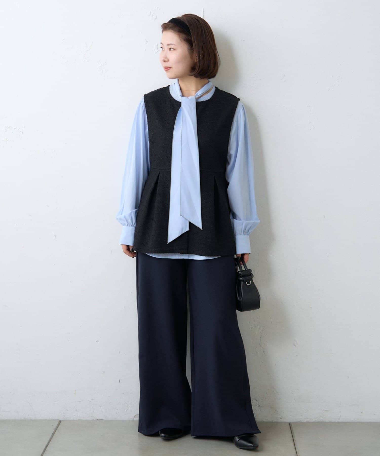 CIAOPANIC TYPY(チャオパニックティピー) 【オケージョン】ツイードベスト付きパイピングラインパンツセット