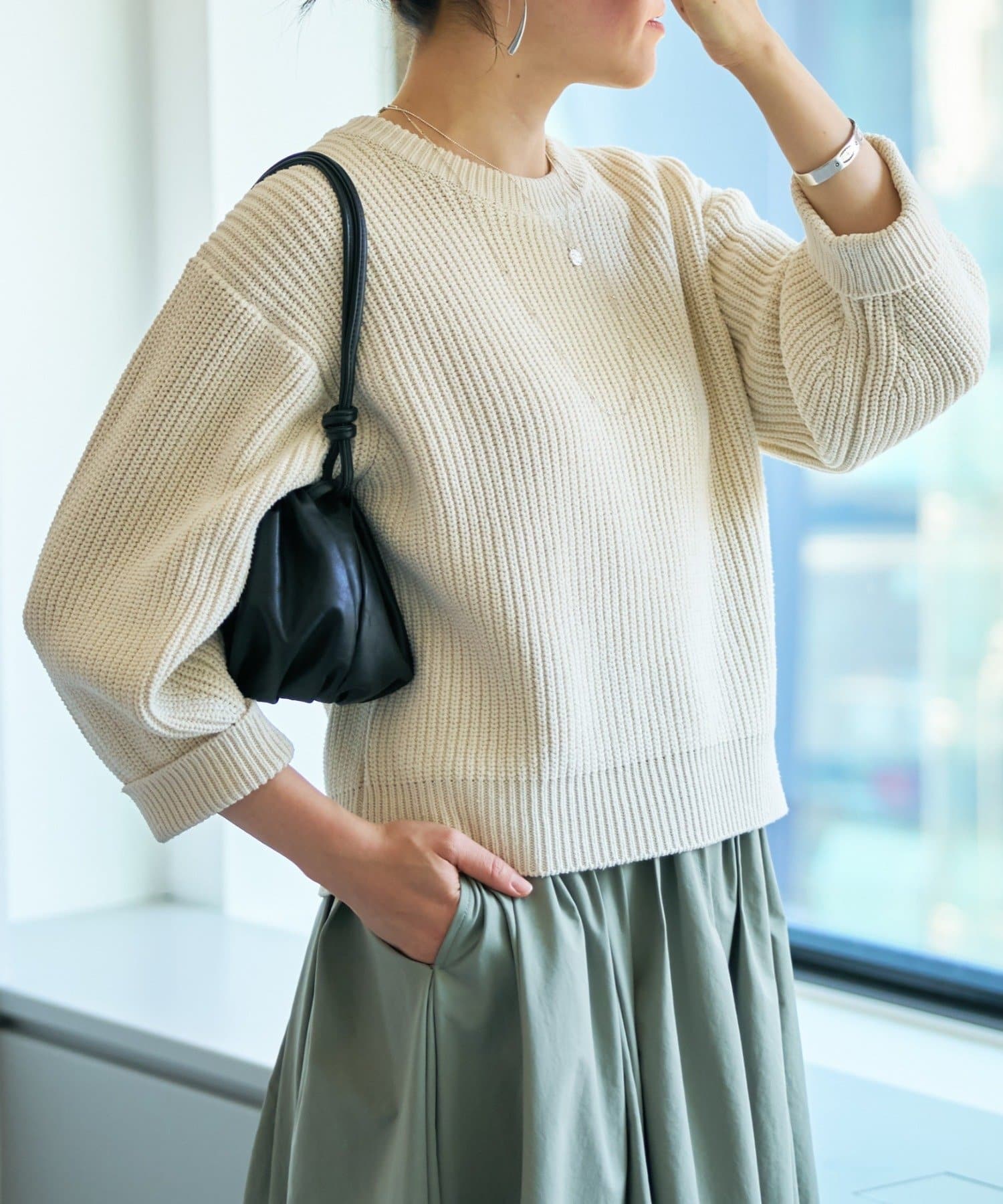 BEARDSLEY(ビアズリー) シルク畦ニット