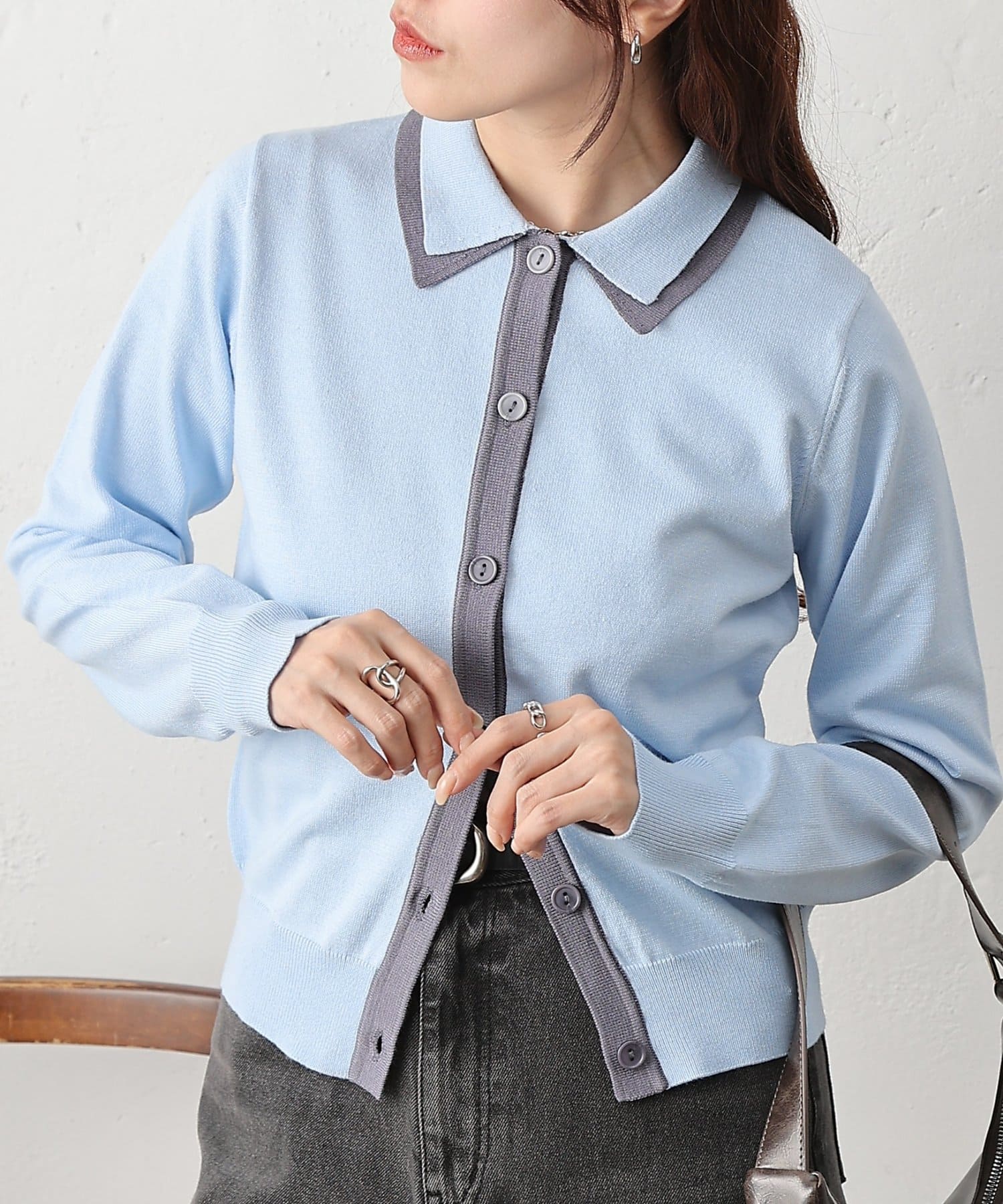 COLONY 2139(コロニー トゥーワンスリーナイン) フェイクレイヤードカーディガン