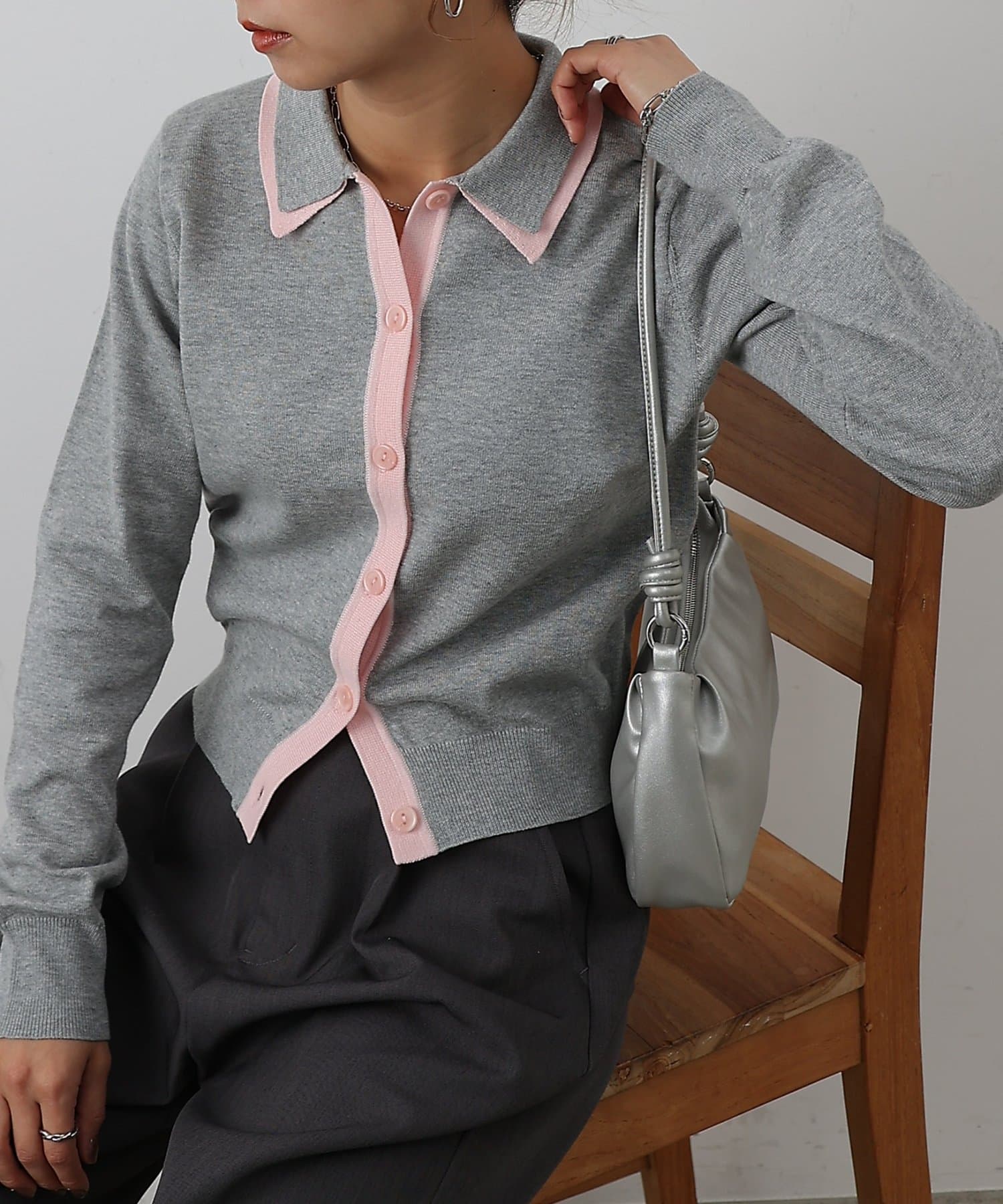 COLONY 2139(コロニー トゥーワンスリーナイン) フェイクレイヤードカーディガン