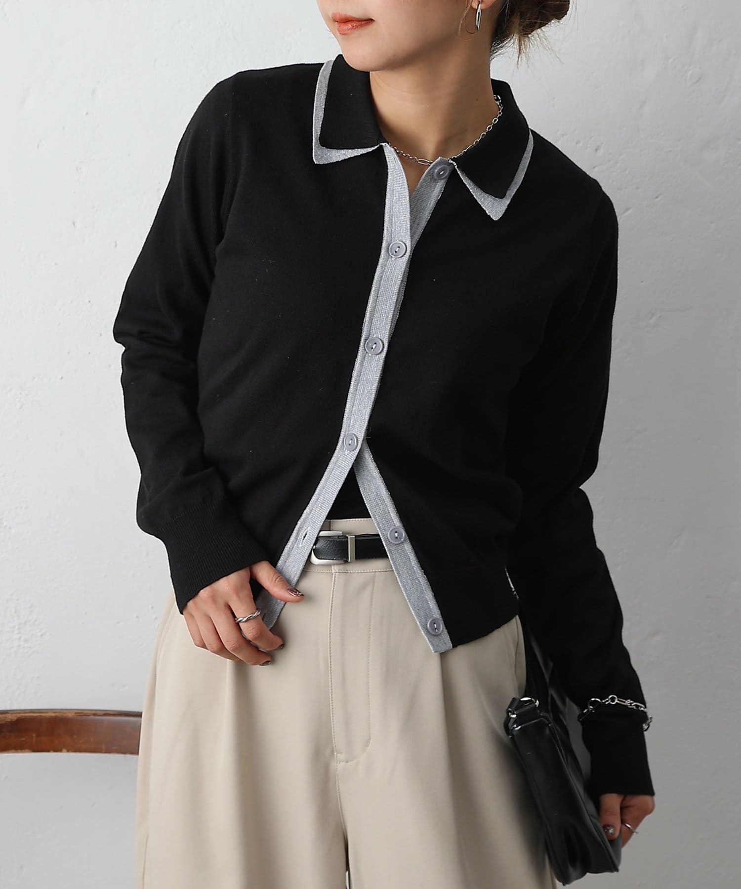 COLONY 2139(コロニー トゥーワンスリーナイン) フェイクレイヤードカーディガン