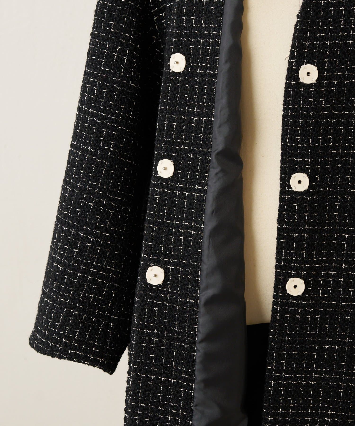 BEARDSLEY(ビアズリー) チェックツイードロングコート