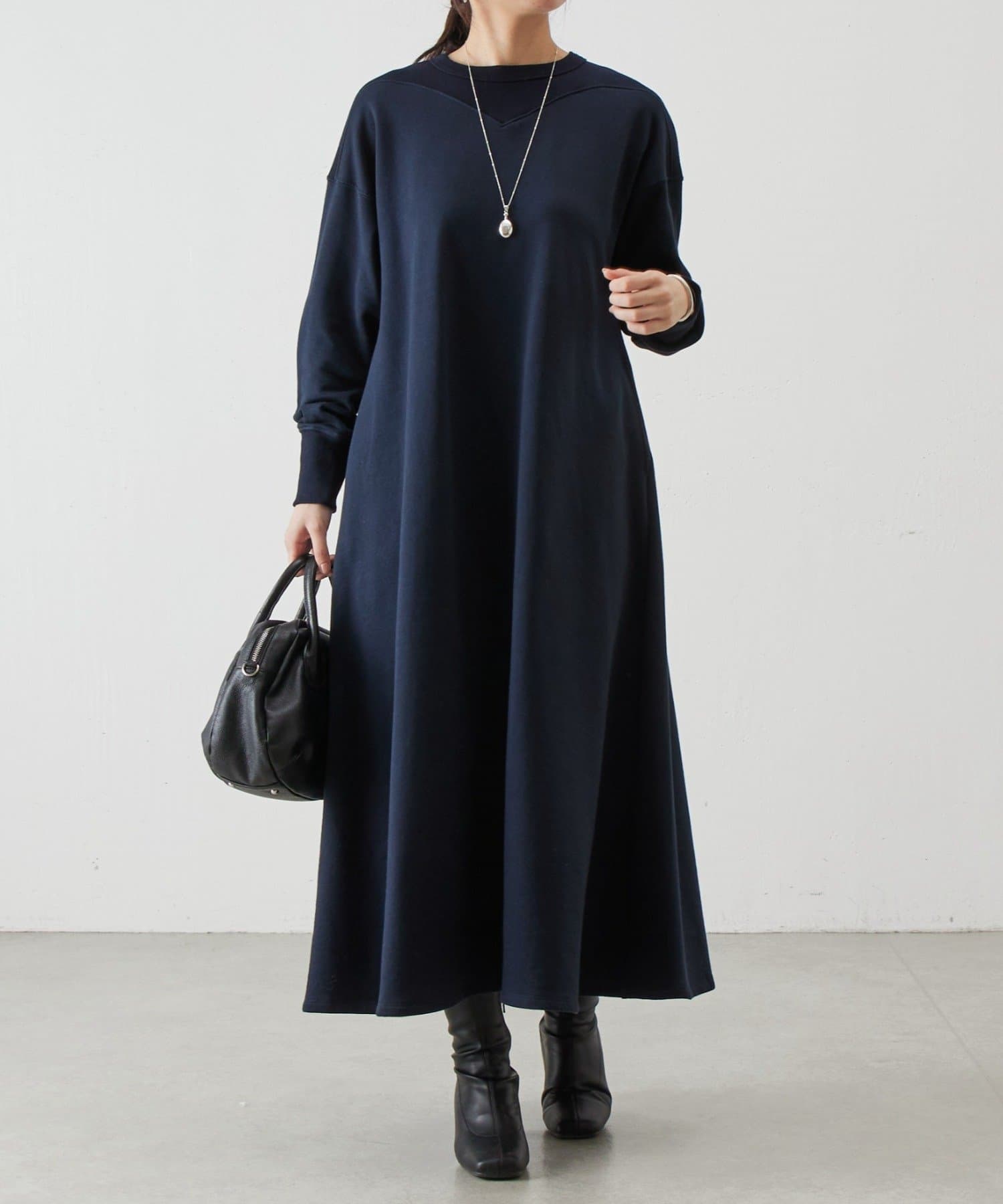 BEARDSLEY(ビアズリー) 切り替え裏毛ワンピース